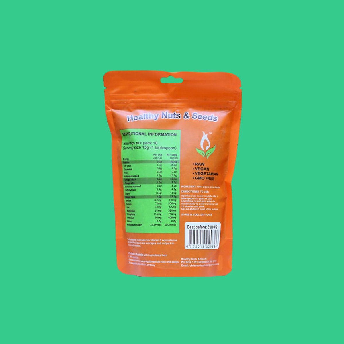 Hat Chia Úc Healthy Food & Nuts Organic Giàu dinh dưỡng mang lại nhiều tác dụng tốt cho sức khỏe - (1KG) - QuaTangMe Extaste