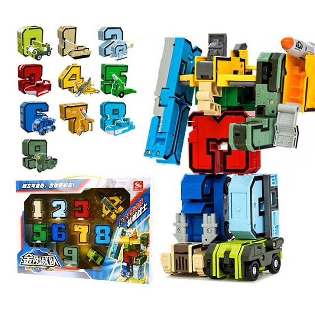 Bộ Đồ Chơi Robot Biến Hình Cỡ Lớn Từ Những Con Số Và Dấu Dành Cho