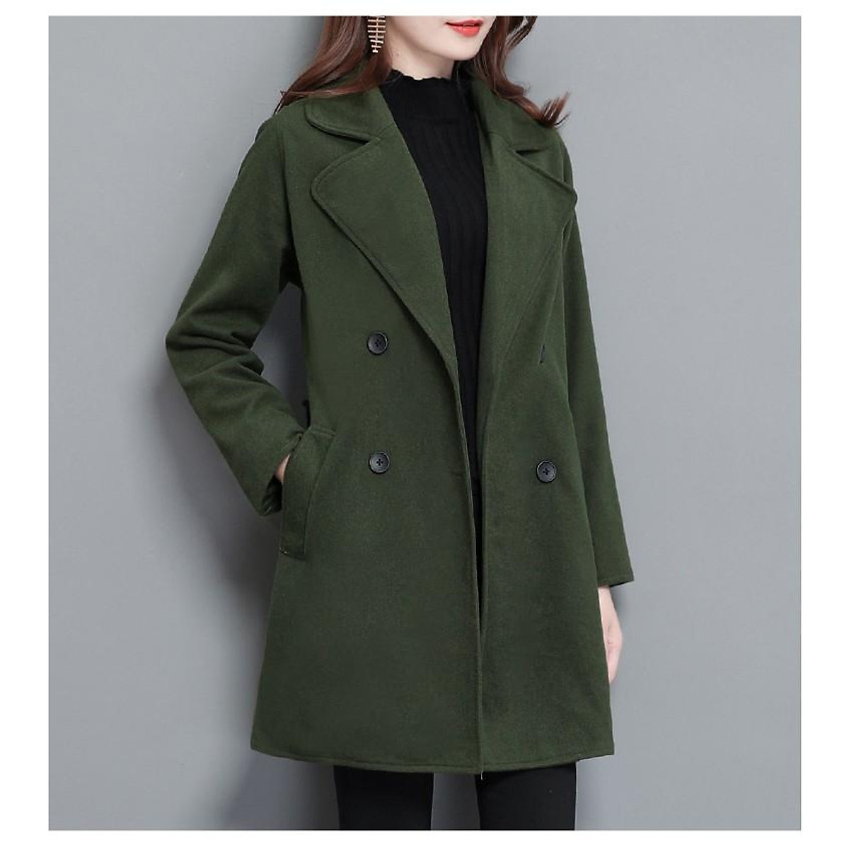 Áo Khoác Dạ Lông Cừu Dáng Dài - Xl | Fs Collection | Tiki