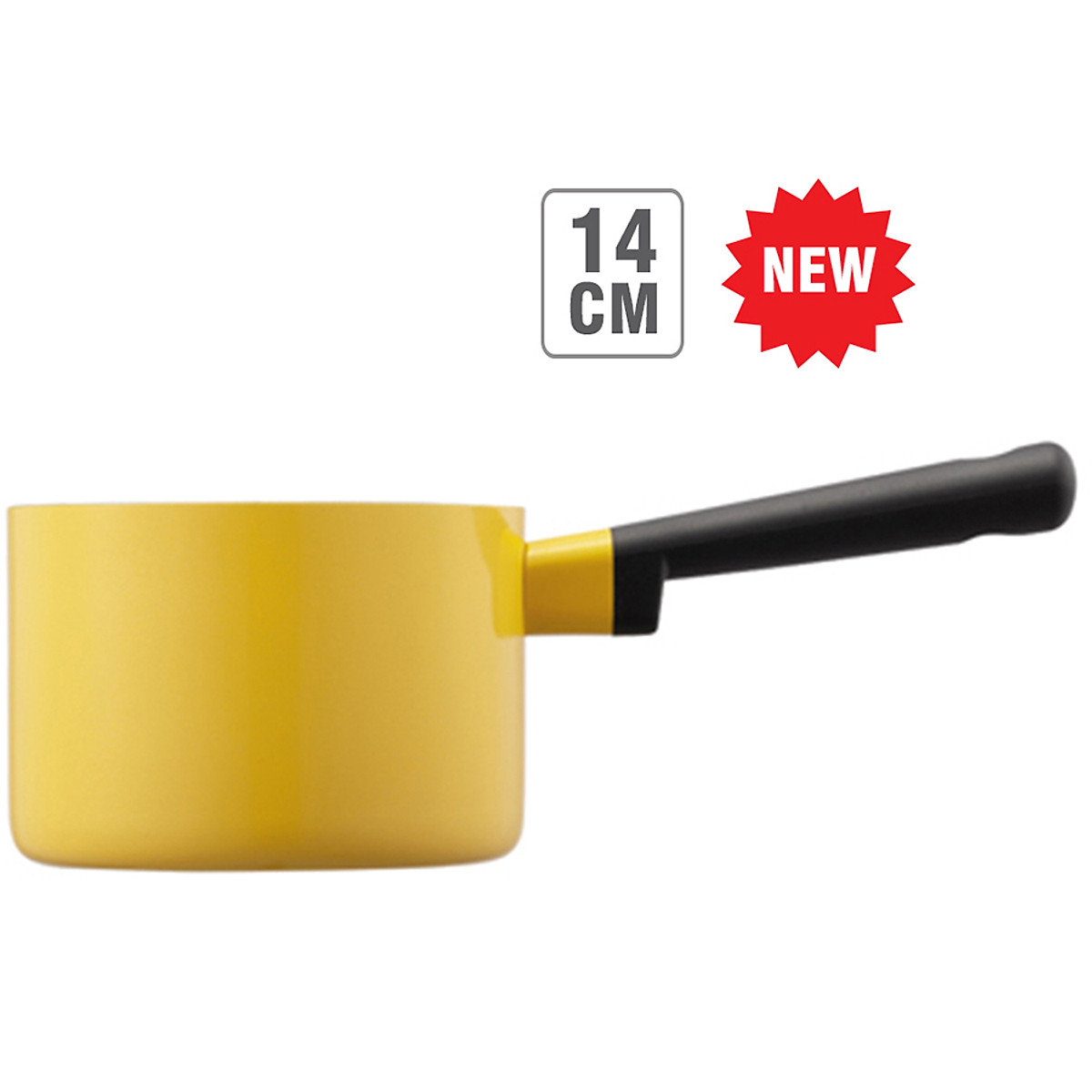 Nồi 1 Tay Cầm Decor Lock&amp;Lock Milk LDE1142 (14cm) - Màu Vàng