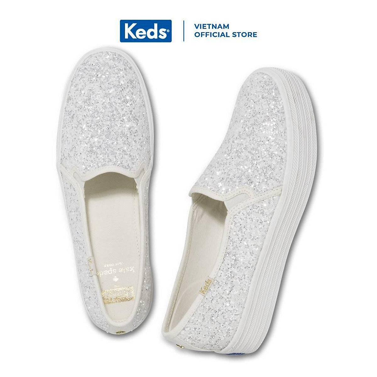 Mua Giày Keds Nữ - Triple Decker Kate Spade Cream - KD057804