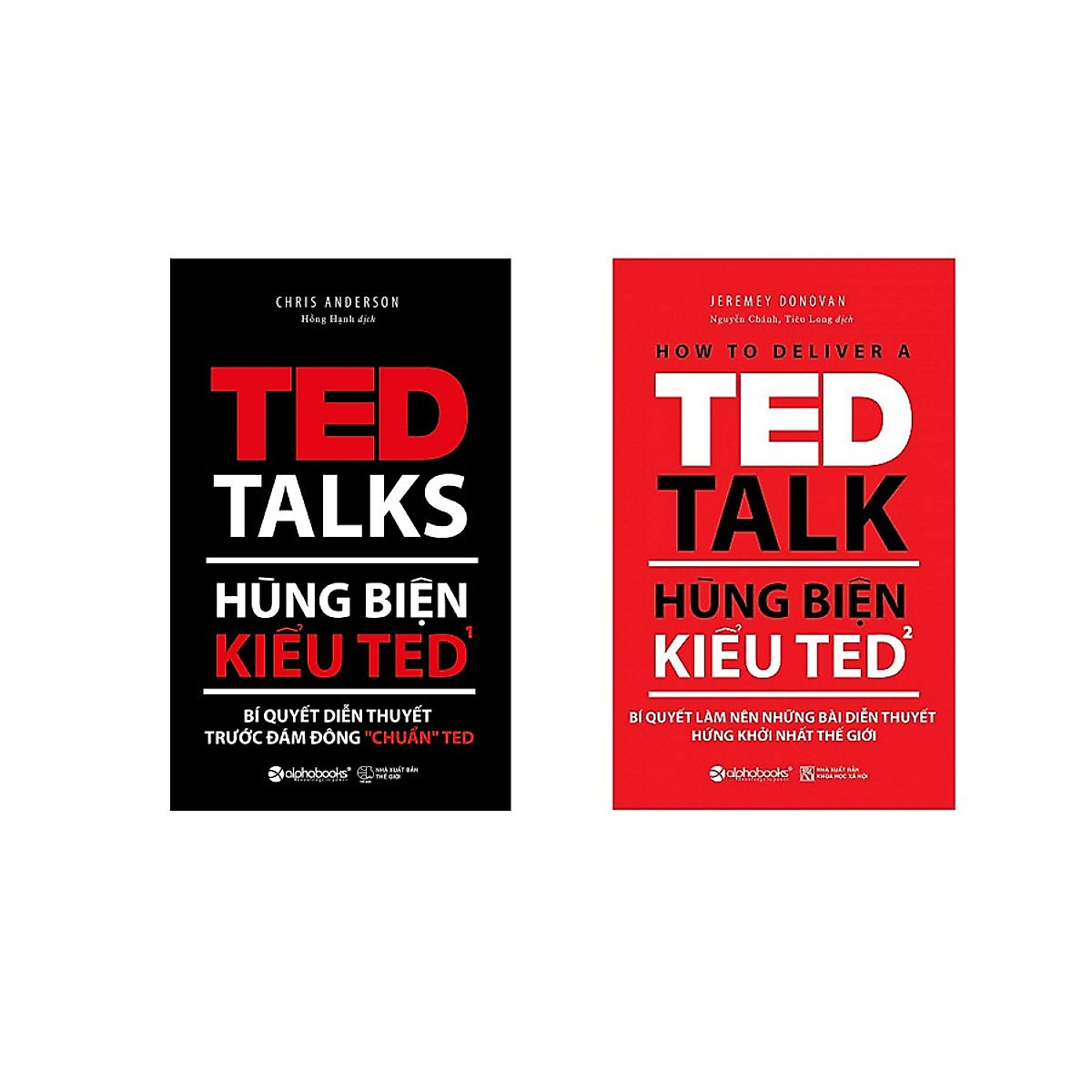 Bộ Sách Hay Nhất Về Hùng Biện ( Hùng biện kiểu TED1: Bí quyết diễn thuyết trước đám đông “chuẩn” TED + Hùng biện kiểu TED2: Bí quyết làm nên những bài diễn thuyết hứng khởi nhất thế giới ) (Tặng Notebook tự thiết kế)