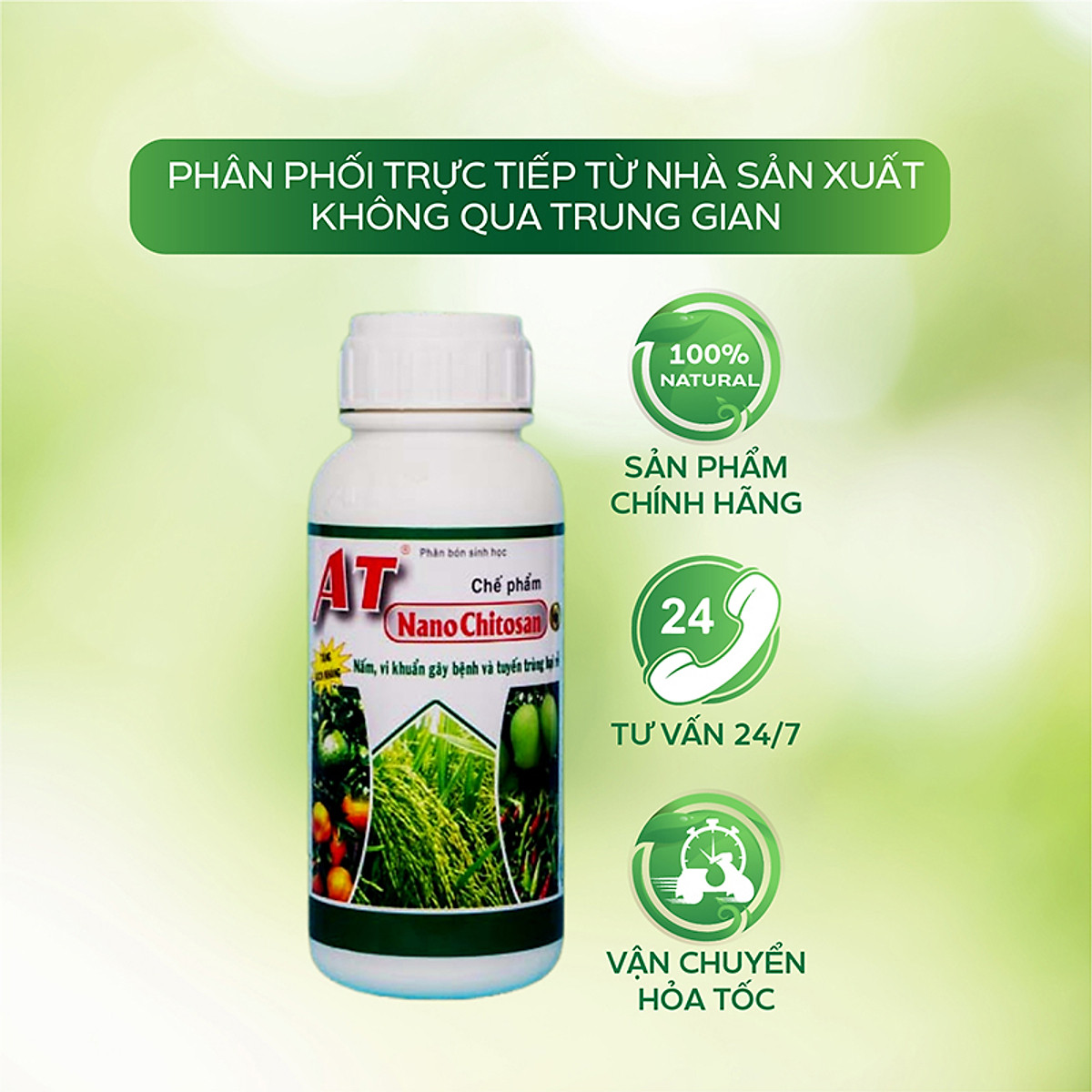 AT Vaccino Can 15ml trị nấm bệnh thối rễ