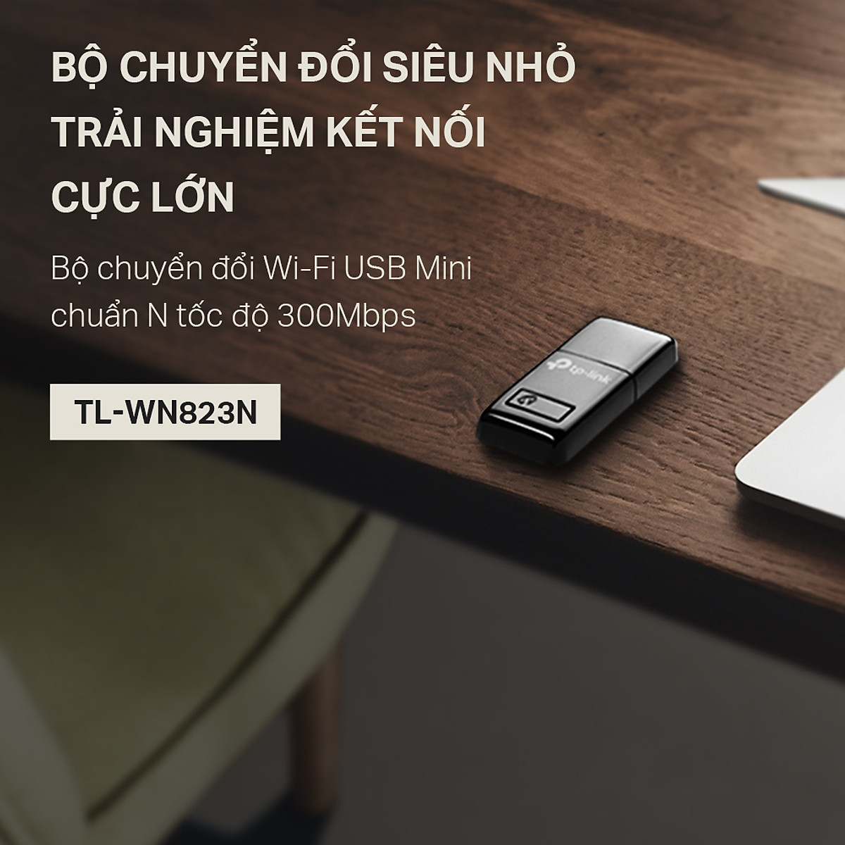 TP-Link TL-WN823N - USB Wifi chuẩn N tốc độ 300Mbps - Hàng Chính Hãng