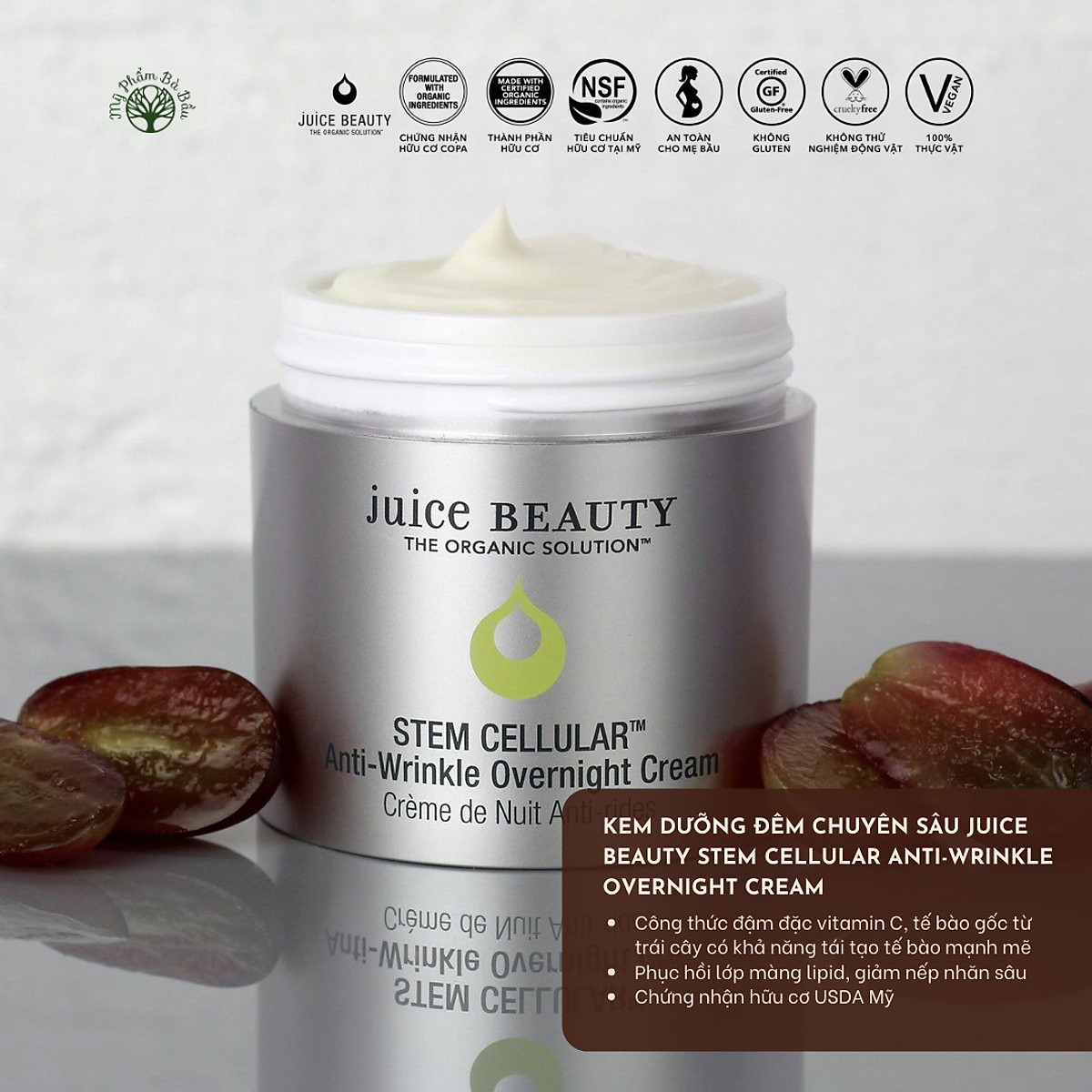 Mua Kem Dưỡng Chống Lão Hóa Sâu Ban Đêm Hữu Cơ Cao Cấp Juice Beauty