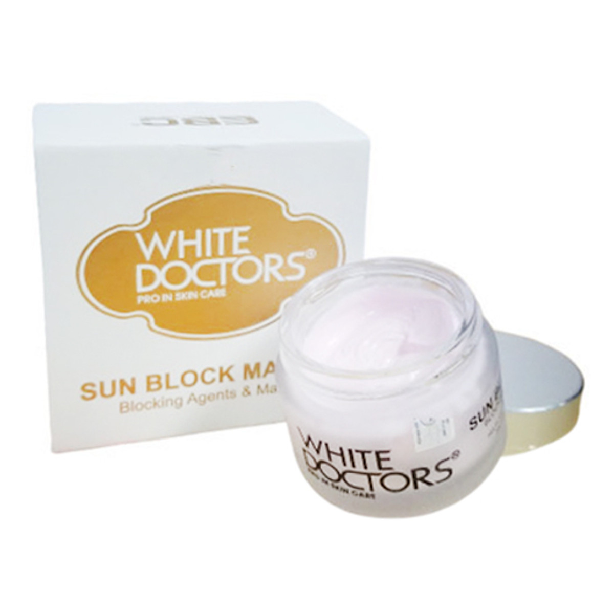 white doctors sun block makeup