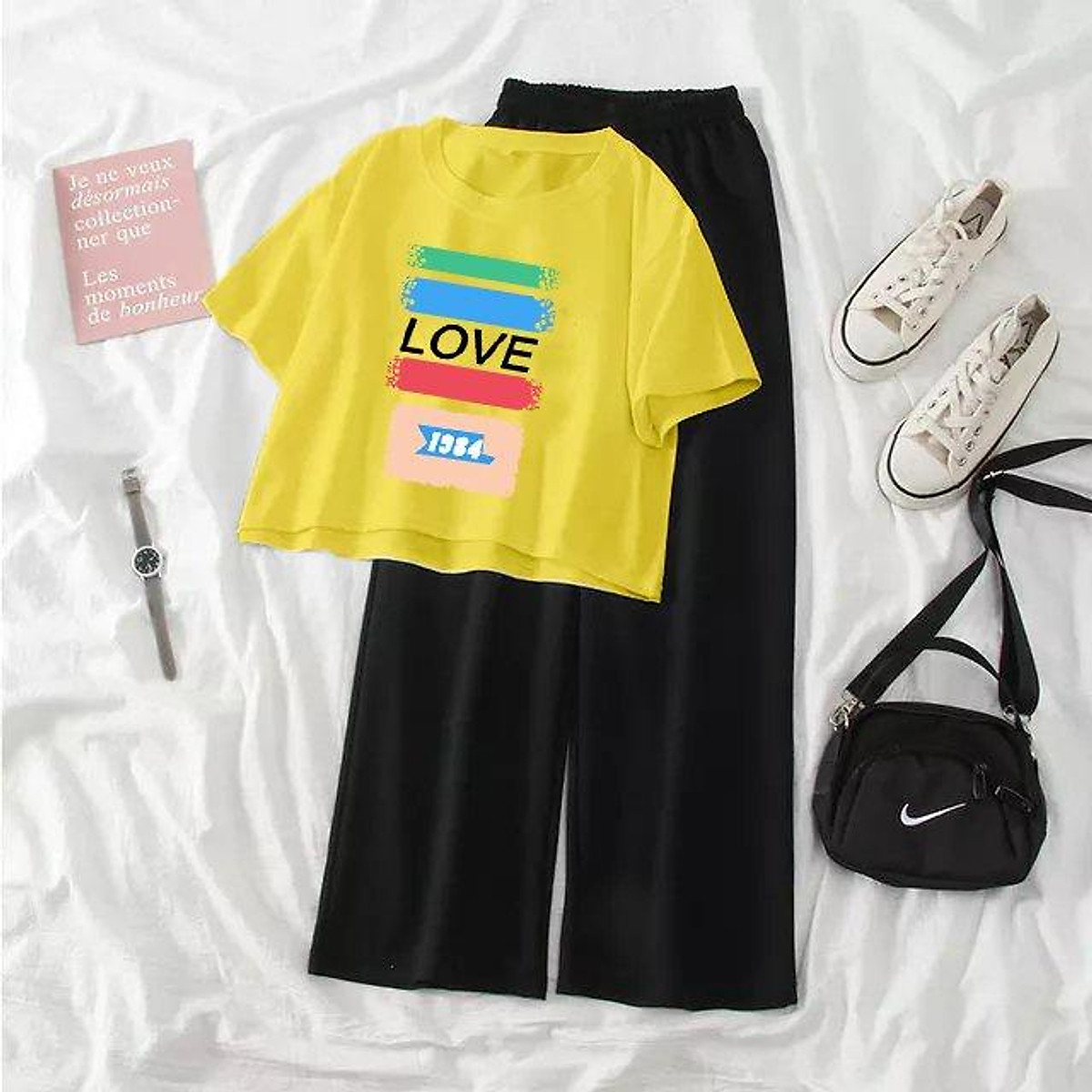 Set CropTop  bé gái 20KG-50KG Áo Croptop và Quần ỐNG RỘNG Cho Bé Gái Cá Tính KIDS GENZ