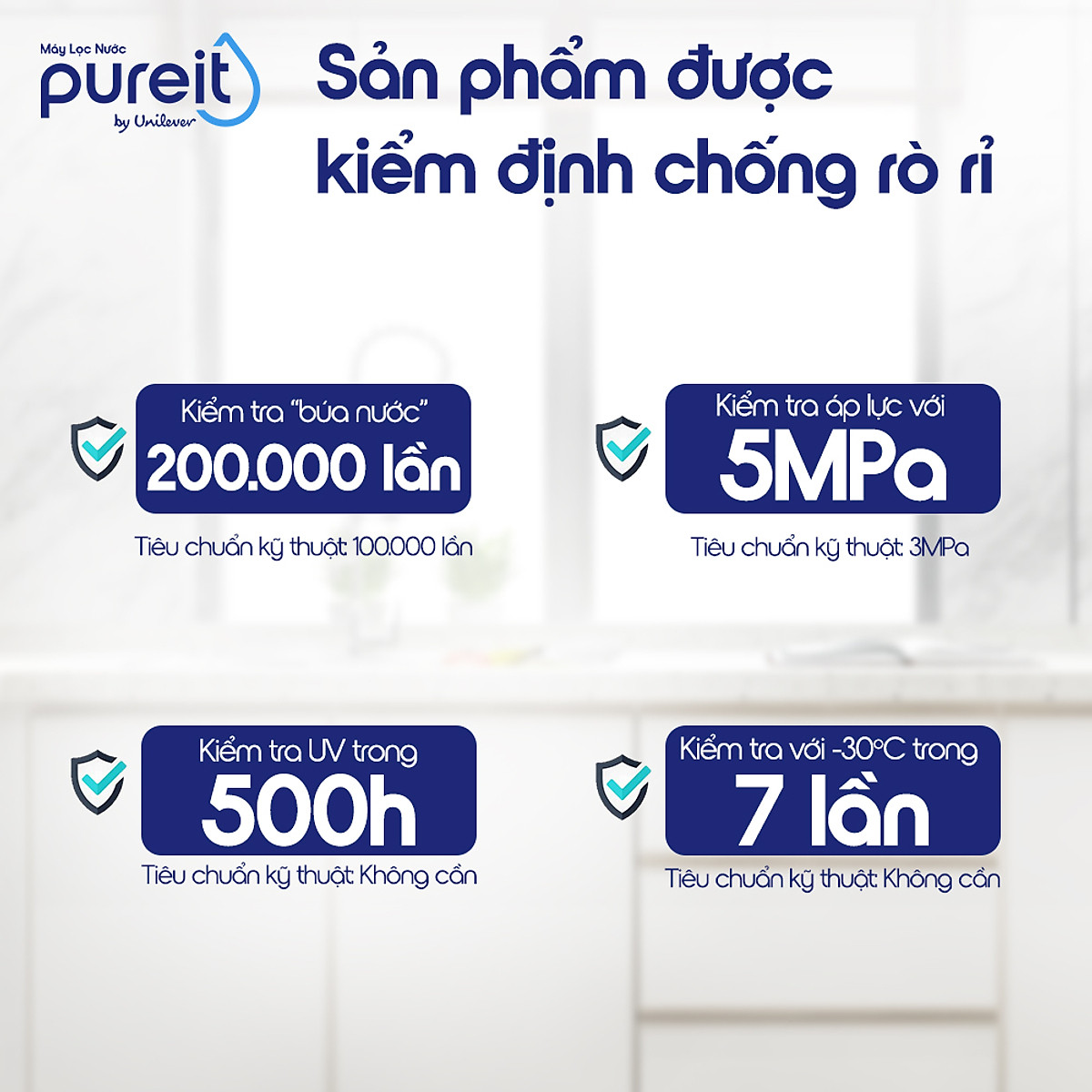 Lọc Thô Trong Suốt Âm Tủ Bếp Pureit, Hàng chính hãng