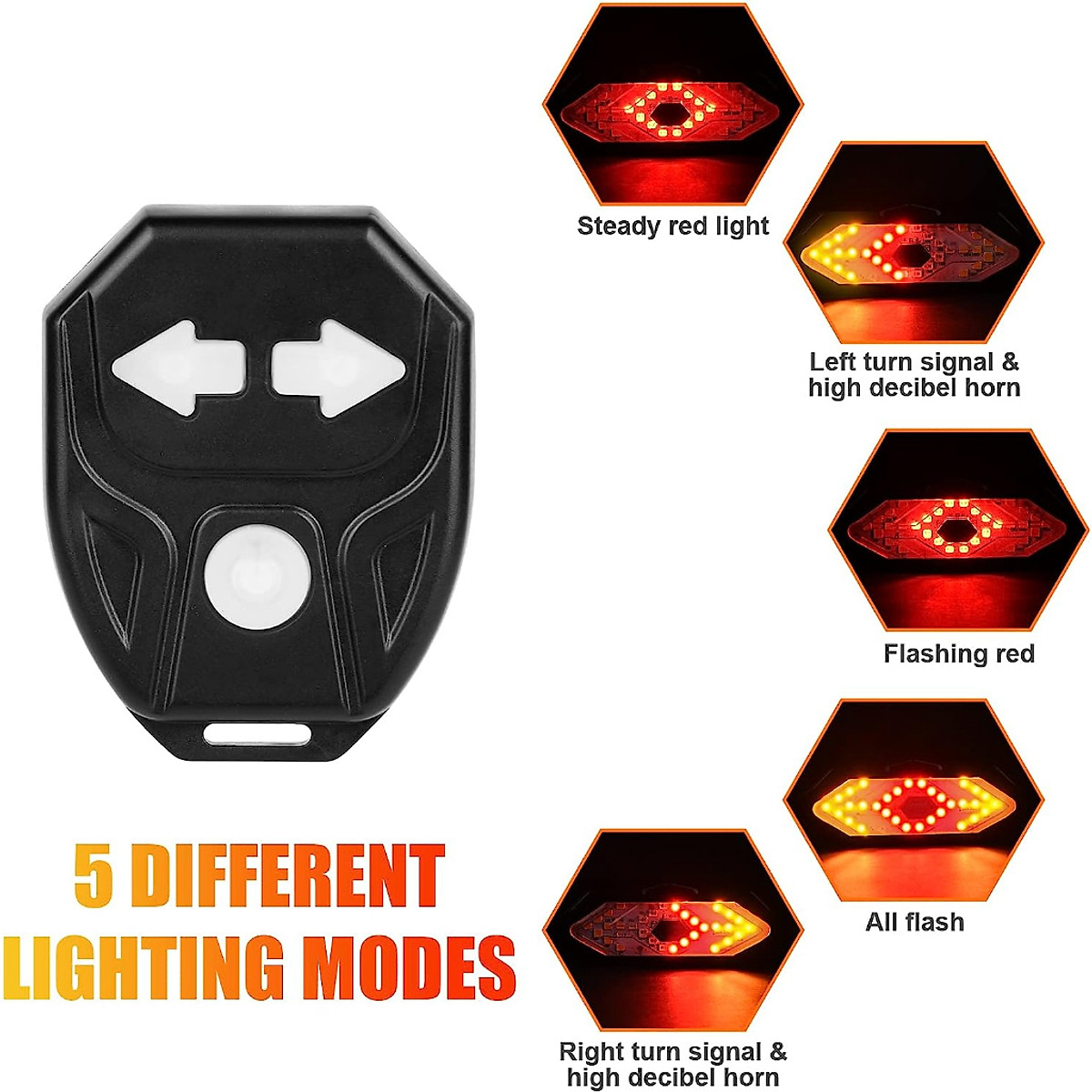 Đèn xe đạp thể thao dododios siêu sáng có còi pin sạc usb led T6 chống nước - Hàng chính hãng