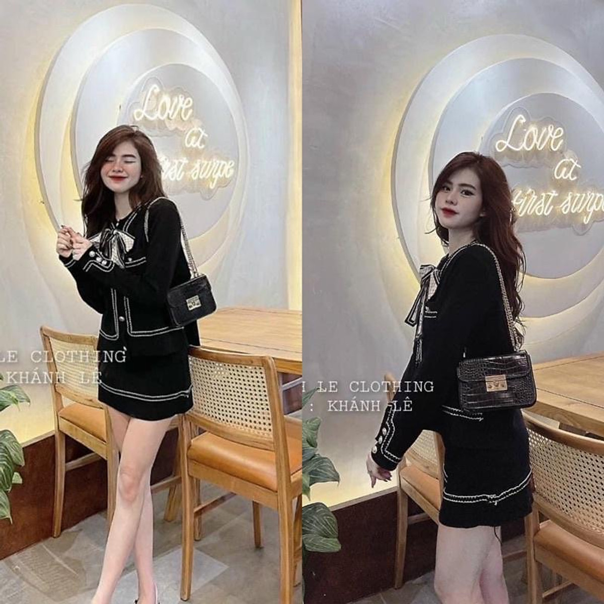 Set váy dạ 2 dây kèm áo khoác ngoài thu đông S7128 The Queen Fashion #12 Set váy dạ 2 dây kèm áo khoác ngoài thu đông S7128 The Queen Fashion