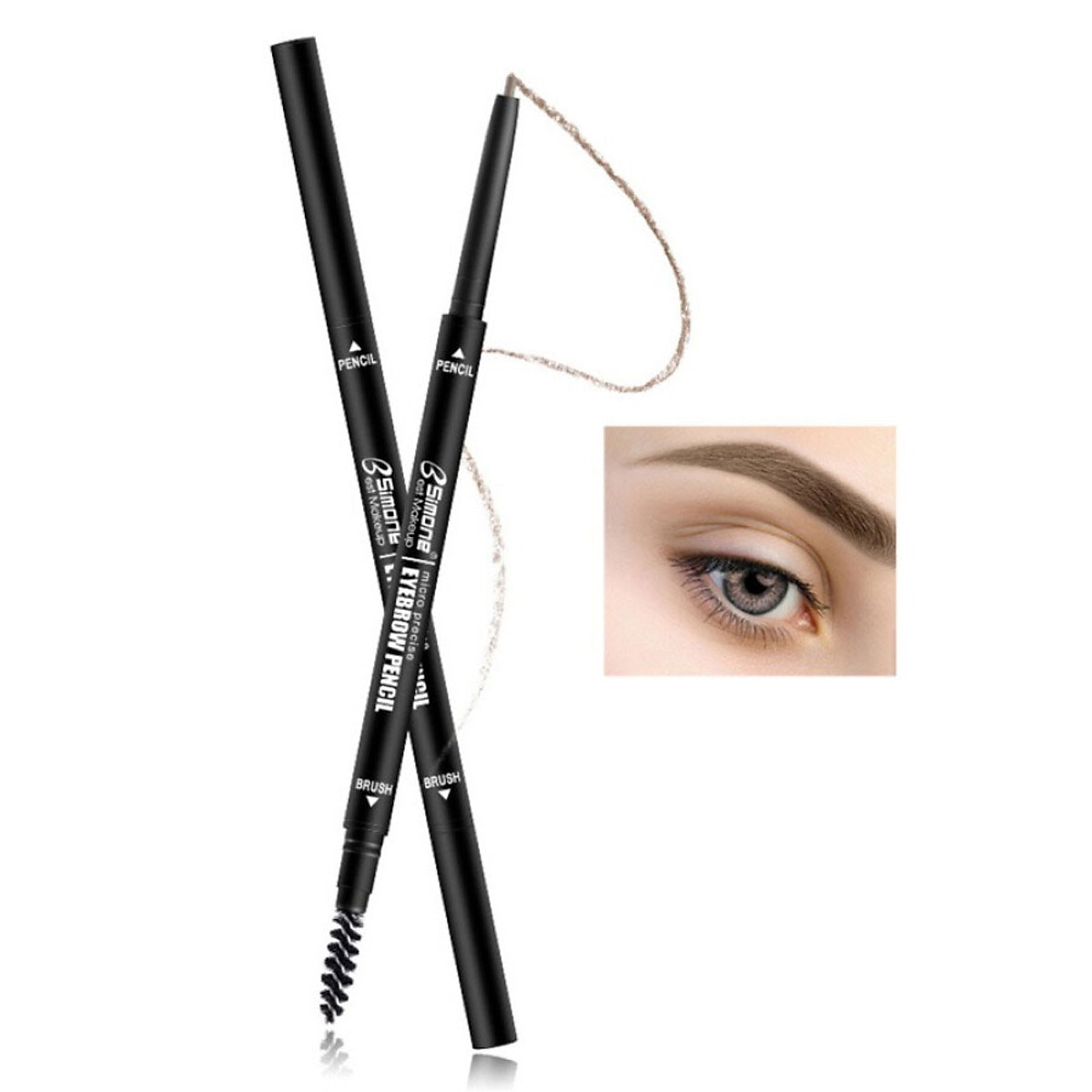 Mua EyeBrow Pencil Cosmetics Makeup Tint Natural Long Lasting Paint Tattoo Eyebrow Waterproof Black Brown Eye brow Makeup Beauty NEW Mua EyeBrow Pencil Cosmetics Makeup Tint Natural Long Lasting Paint Tattoo Eyebrow Waterproof Black Brown Eye brow Makeup Beauty NEW