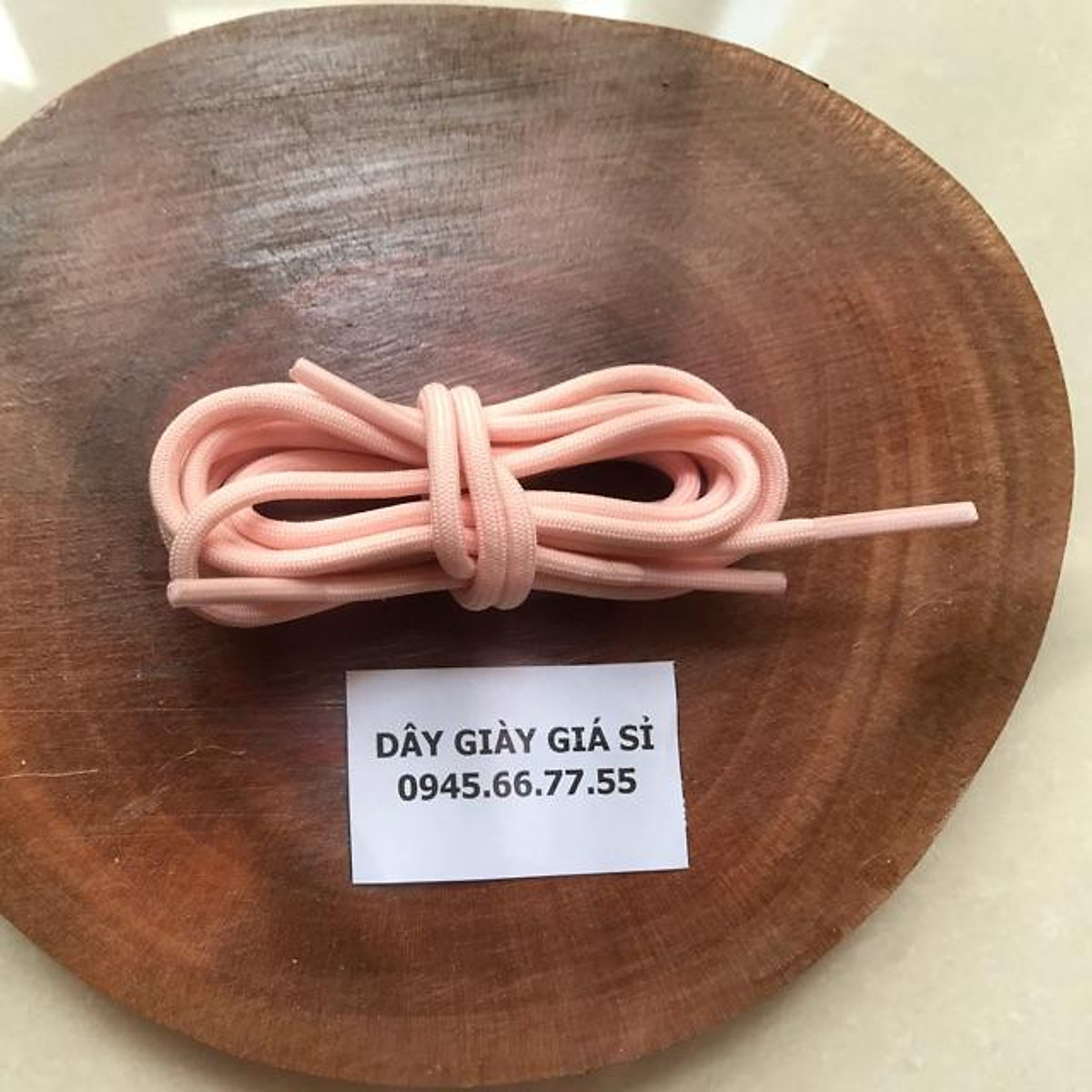 Dây giày màu hồng nhạt 1m