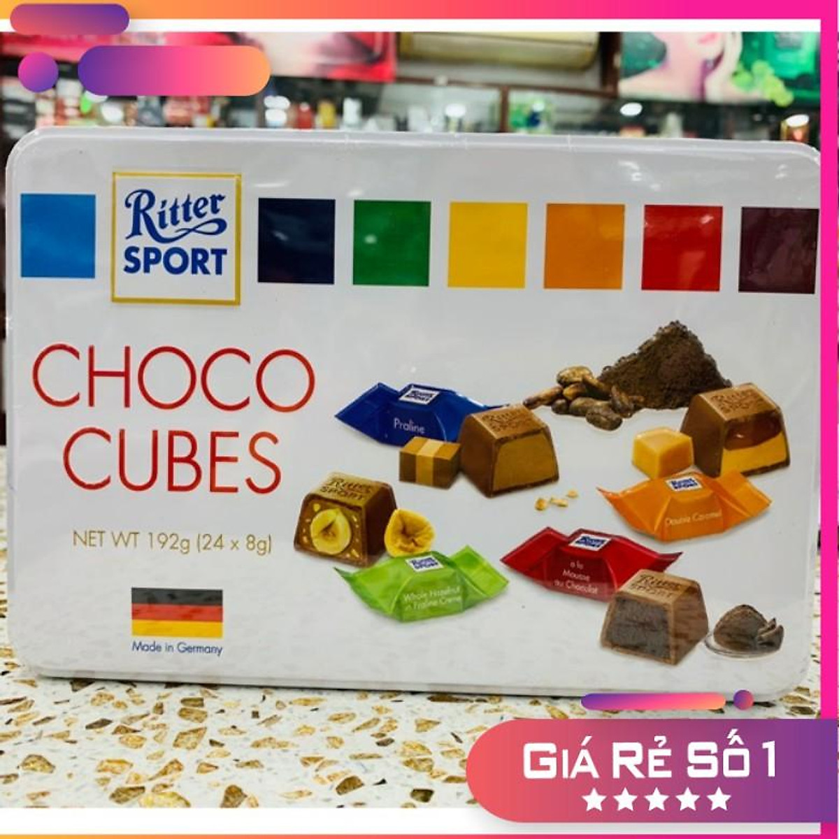 Mua Socola Ritter Sport Chocolate Cubes Selection 192g