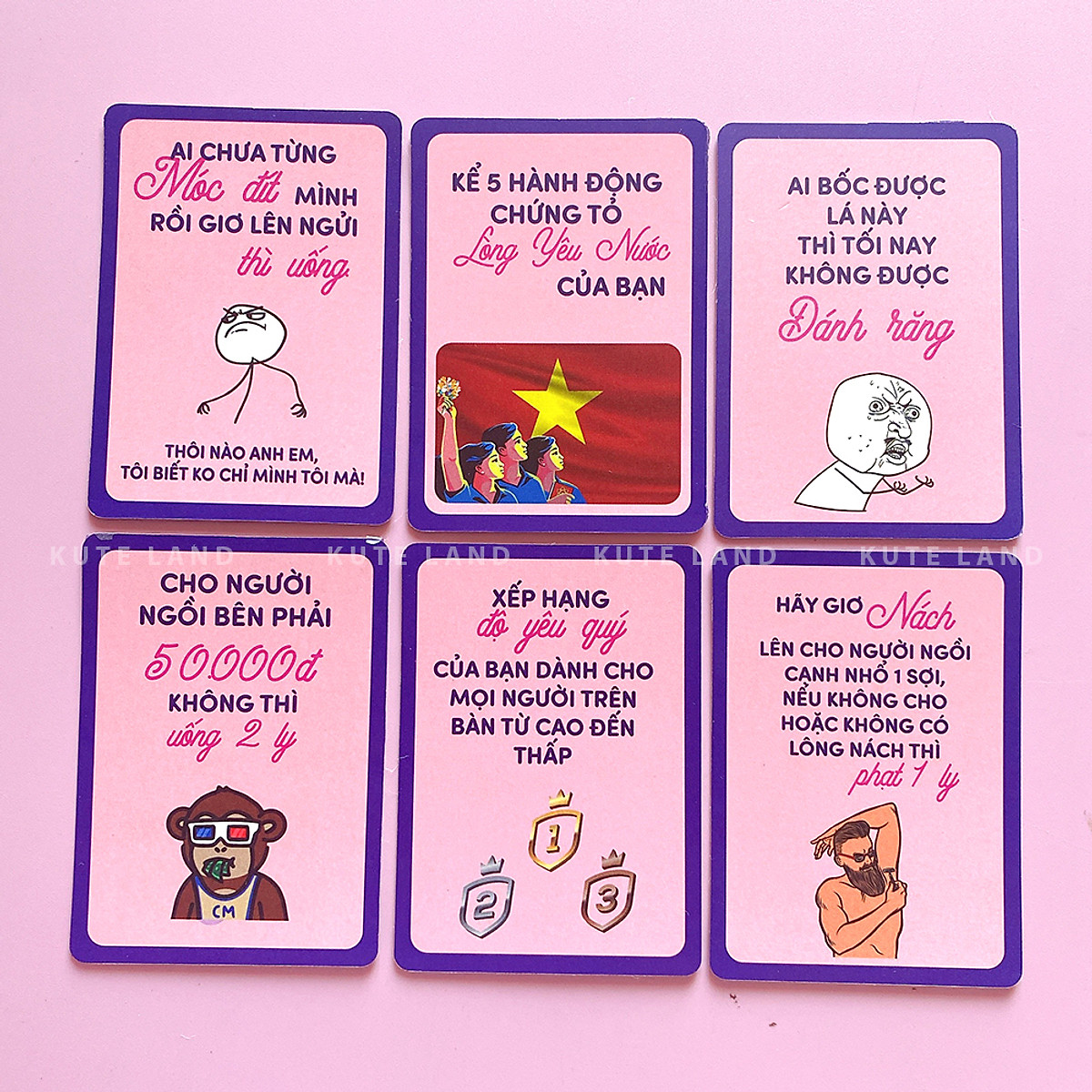 Bộ Bài Uống Đê Bản Mở Rộng Khắm Khú 20 Lá Drinking Game Dành Cho Nhóm