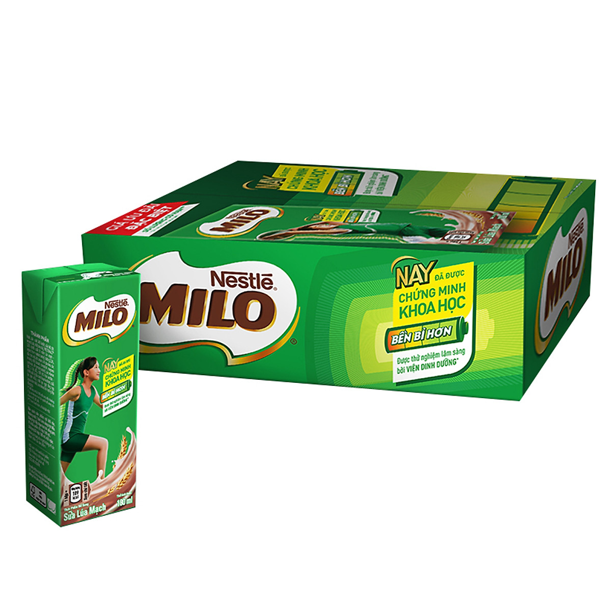 Thùng 48 Hộp Sữa lúa mạch Nestlé MILO 180ml
