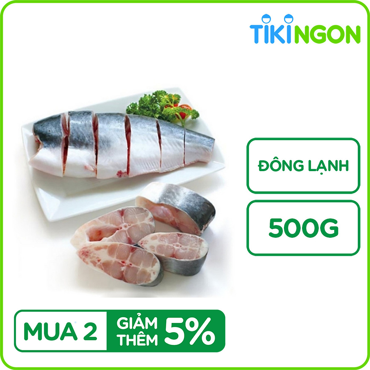 Cá Basa Cắt Khúc Đông Lạnh 500g