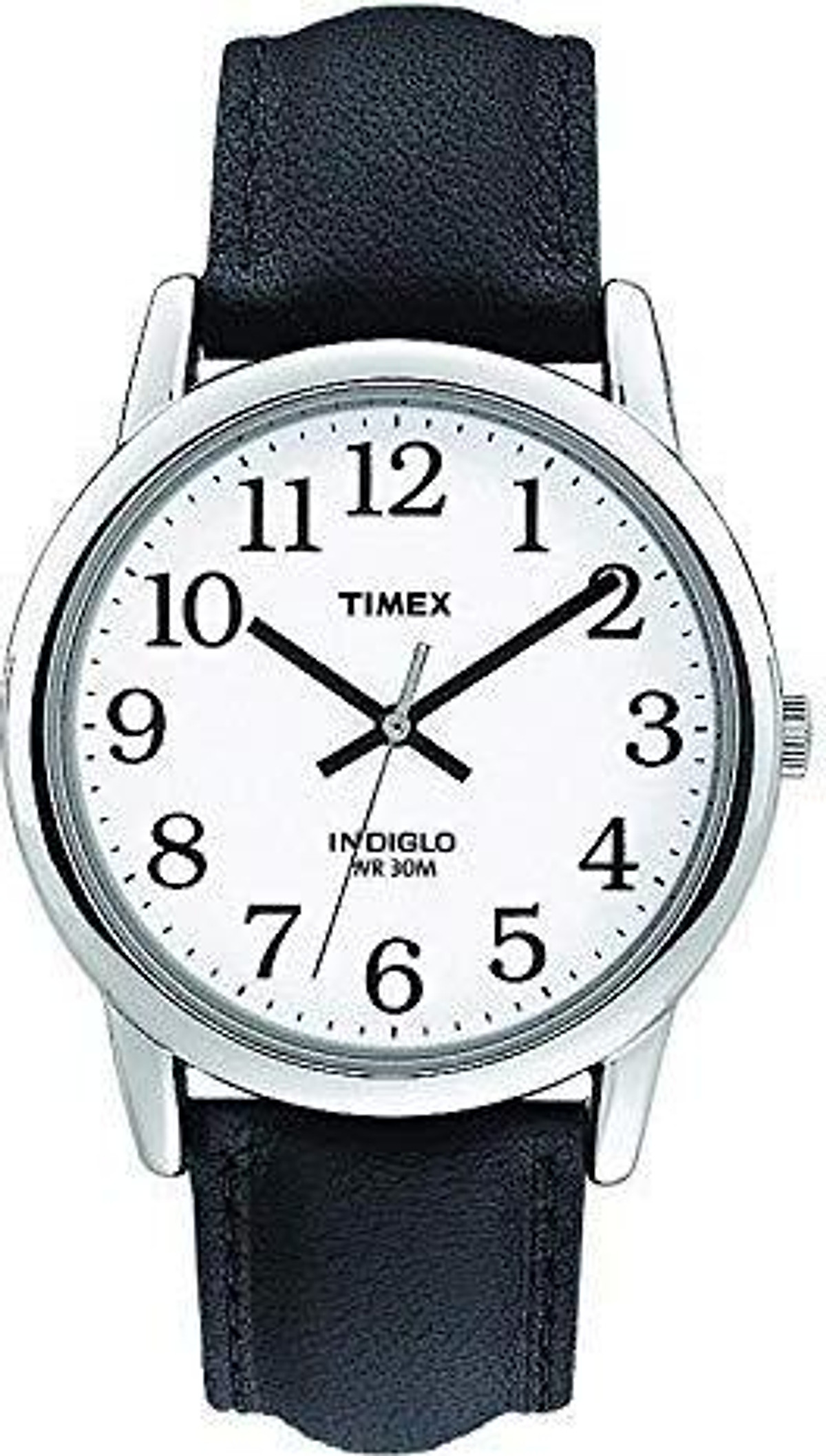Mua Timex Men's T205019J Easy Reader Black Leather Strap Watch