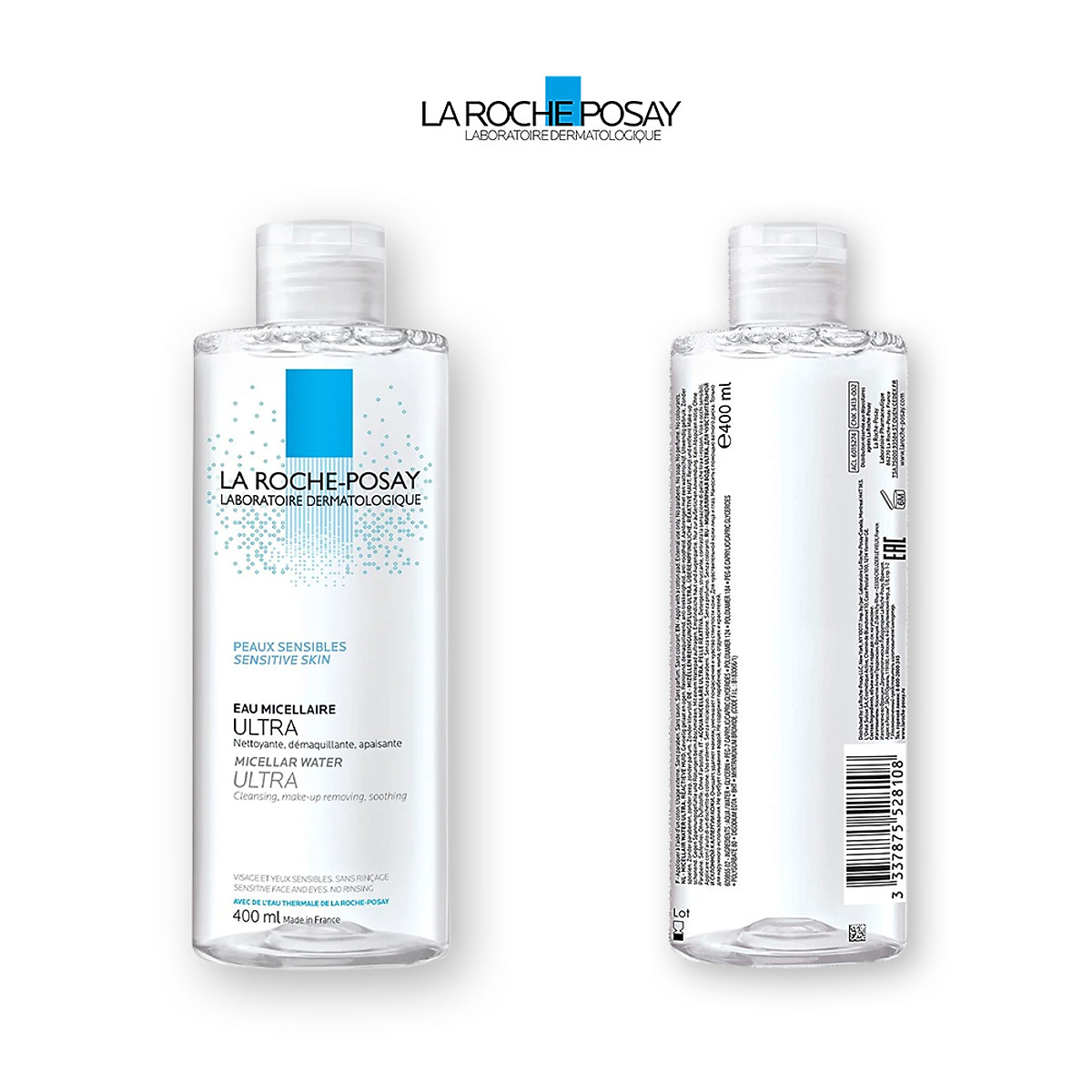 Nước làm sạch sâu và tẩy trang cho da nhạy cảm Micellar Water Ultra Sensitive Skin 400ml