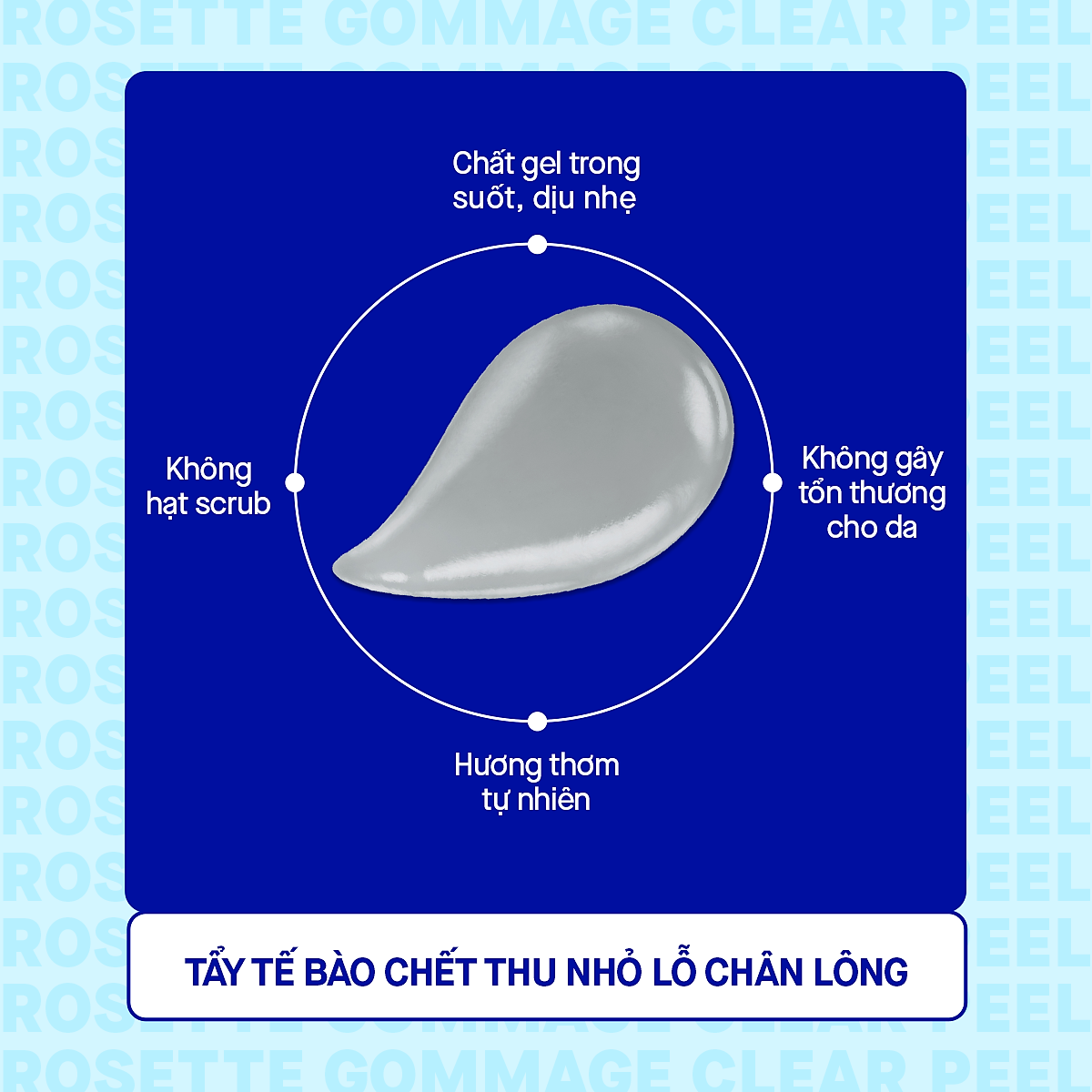 Tẩy Tế Bào Chết Rosette Thu Nhỏ Lỗ Chân Lông Gommage Clear Peel 180G
