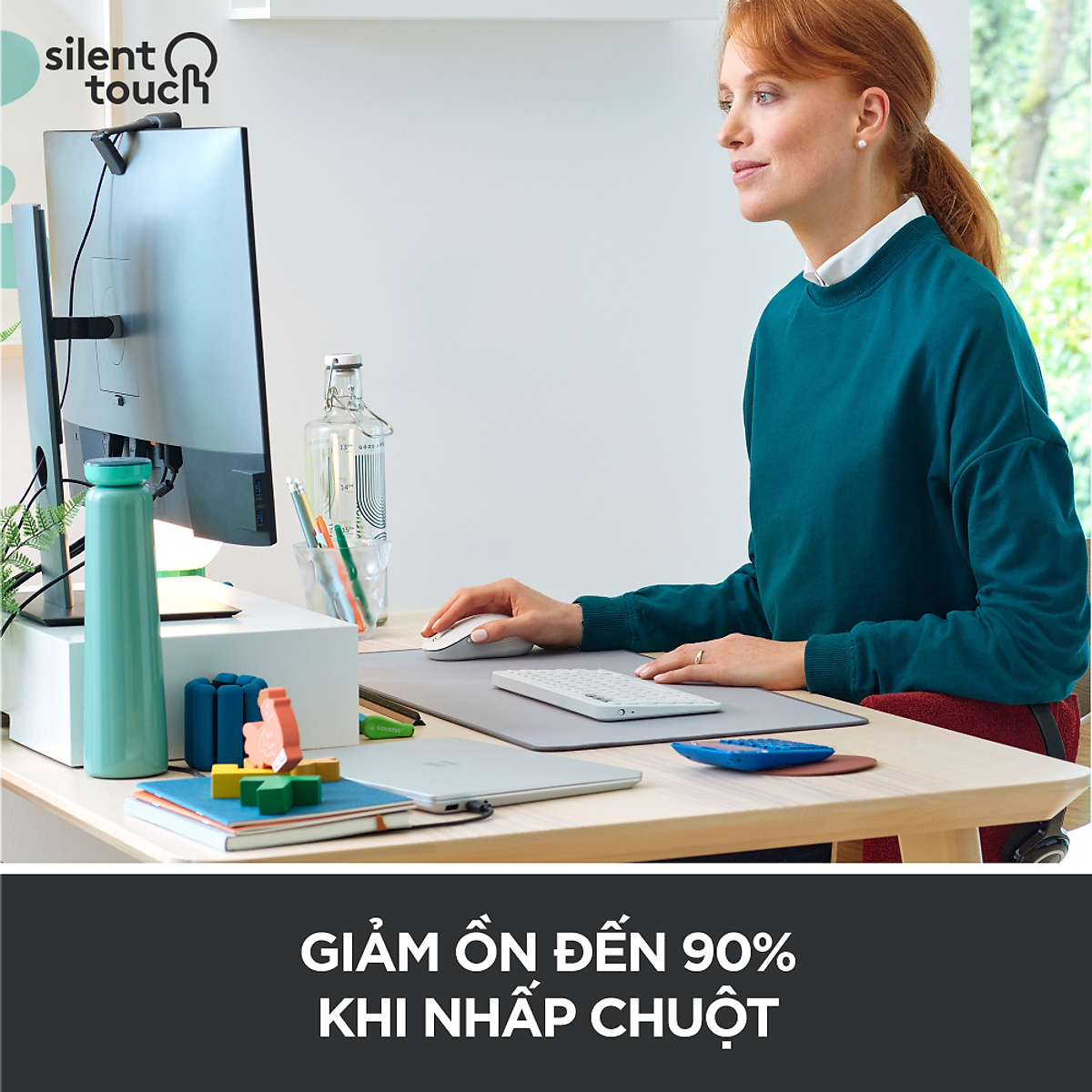 Chuột không dây bluetooth Logitech Signature M650 - Hàng chính hãng