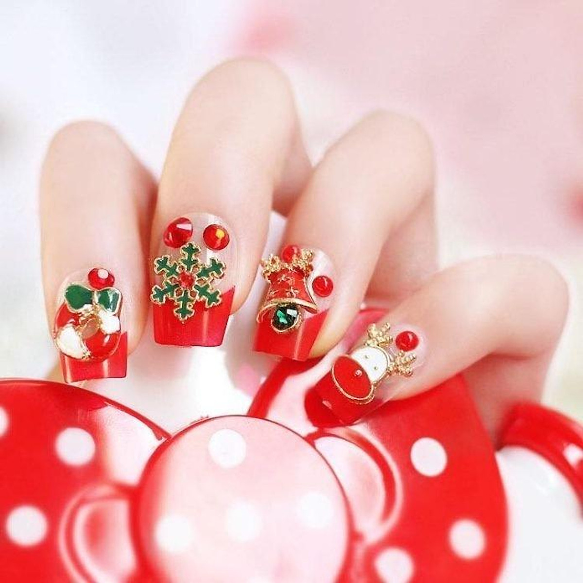 99 mẫu nail Noel đẹp dễ thương HOT nhất đón Giáng Sinh  Học May
