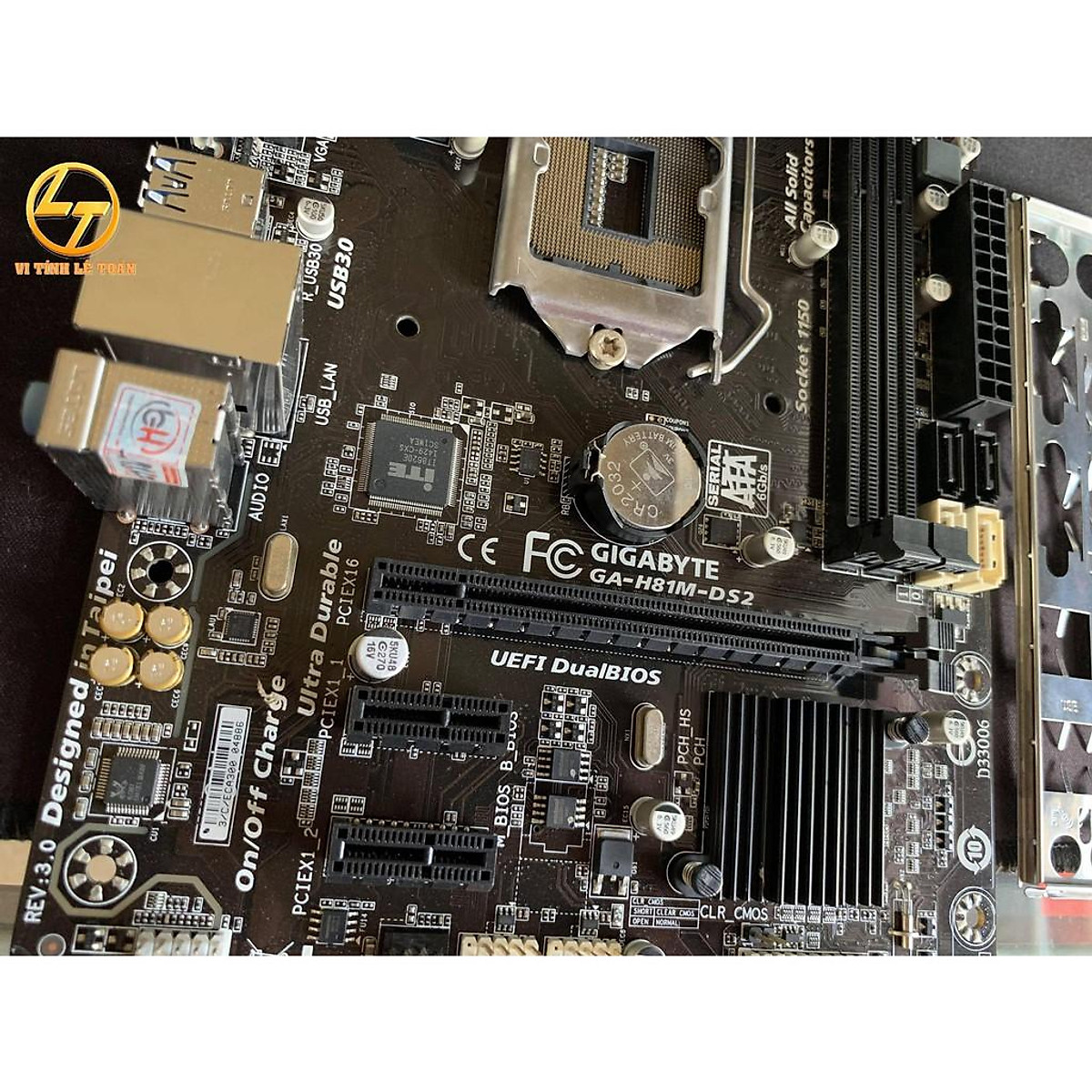 Mainboard GIGABYTE H81DS2 Ver 3.0 Socket 1150 Hàng máy lạnh đẹp keng