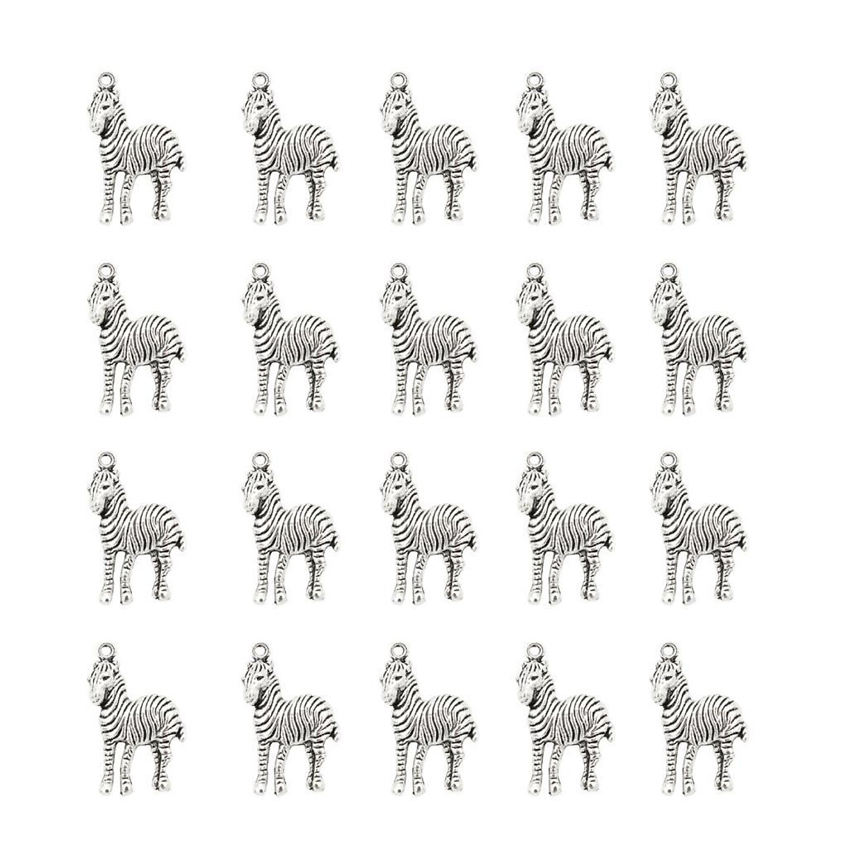20 Pieces Black Silver Zebra Animal Pendant Bead Charms 3x2cm Making Bulk Jewelry Keyring Bag Bracelet 20 Pieces Black Silver Zebra Animal Pendant Bead Charms 3x2cm Making Bulk Jewelry Keyring Bag Bracelet
