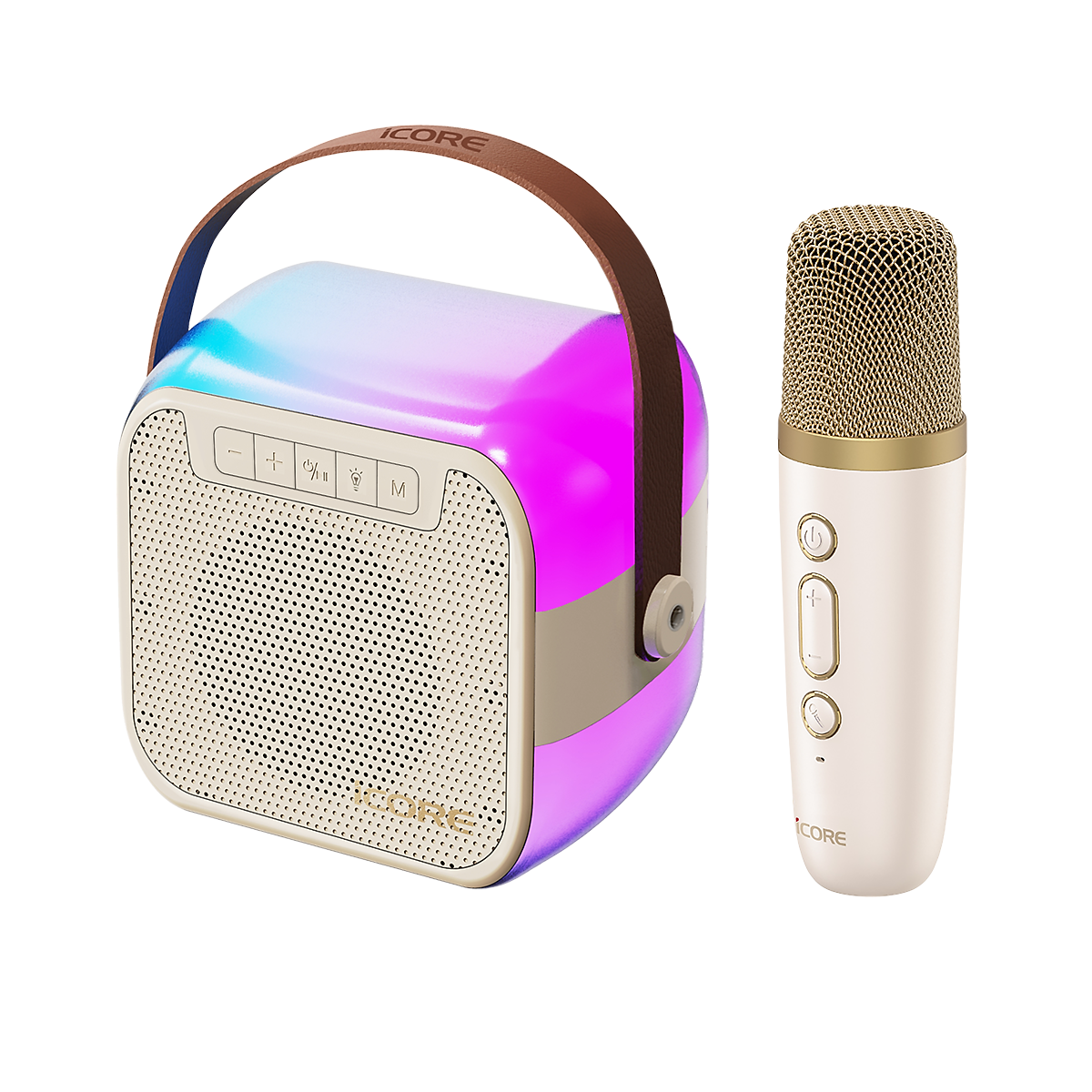Bộ Loa Karaoke mini Bluetooth iCore ISM59 kèm 01 Micro - Hàng Chính Hãng