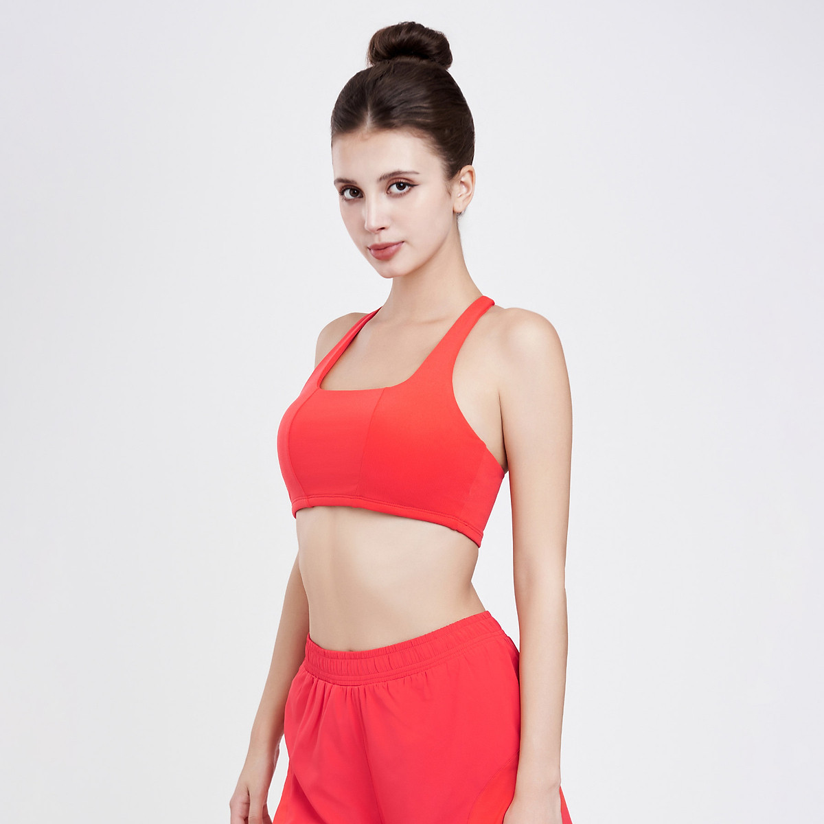 Áo Bra Tập Yoga Gym Hibi Sports BA516 Kiểu 2 Dây Đan Chéo, Kèm Mút Ngực