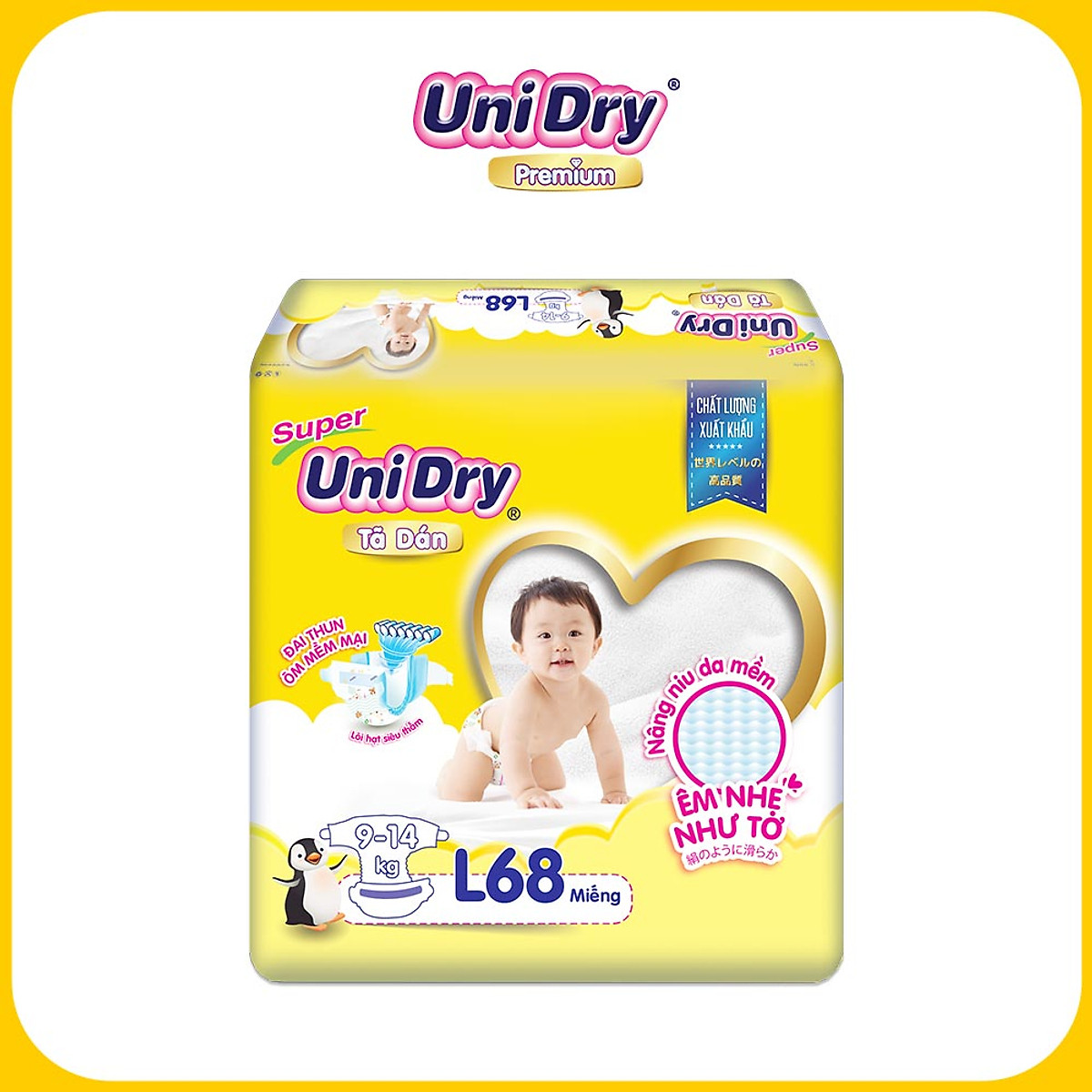 Tã dán UniDry M76-L68-XL62