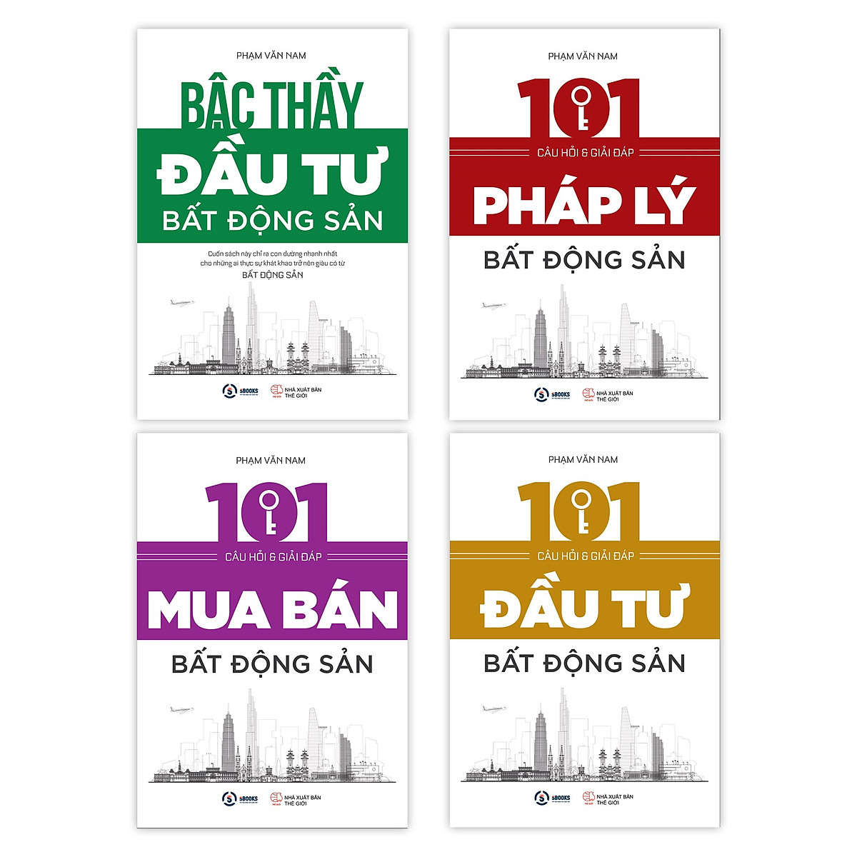 Bộ sách bậc thầy đầu tư bất động sản - Tác giả Phạm Văn Nam ( Tái bản 2022)