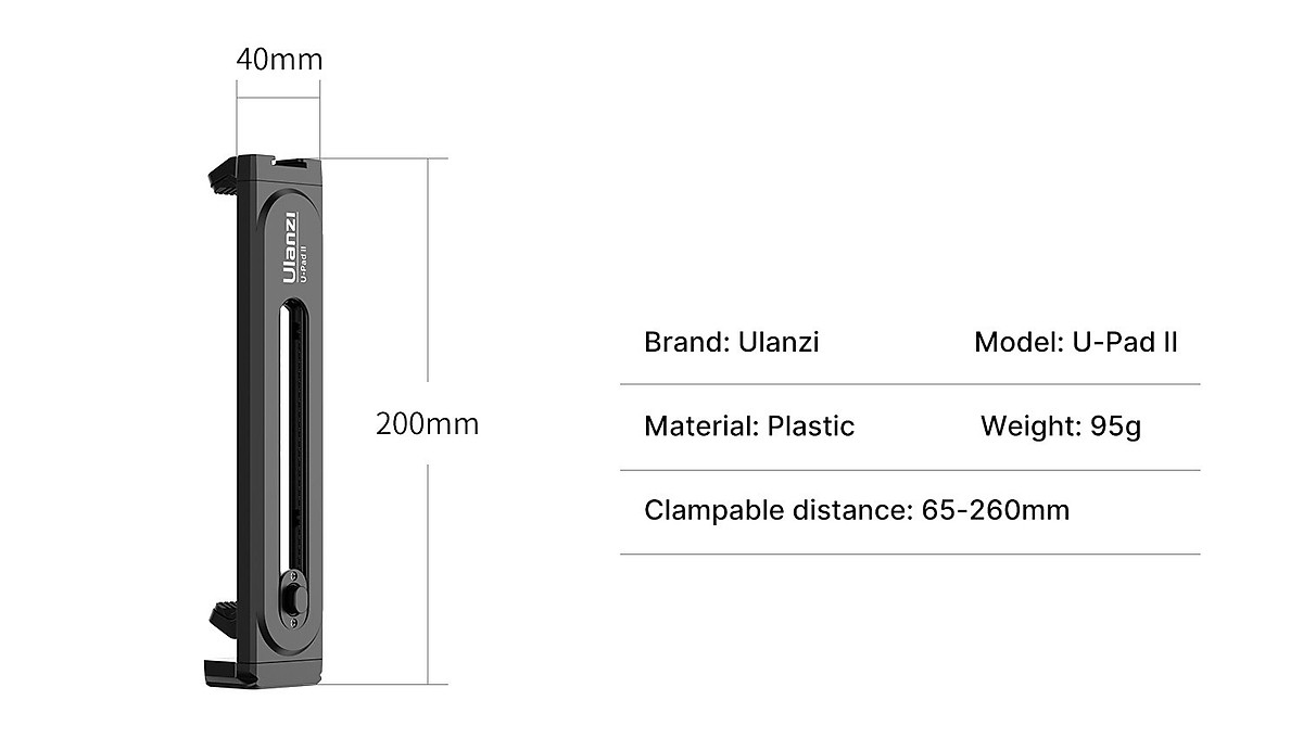 ULANZI U-PAD II - HÀNG CHÍNH HÃNG - Ngàm kẹp dành cho Điện thoại và Máy tính bảng
