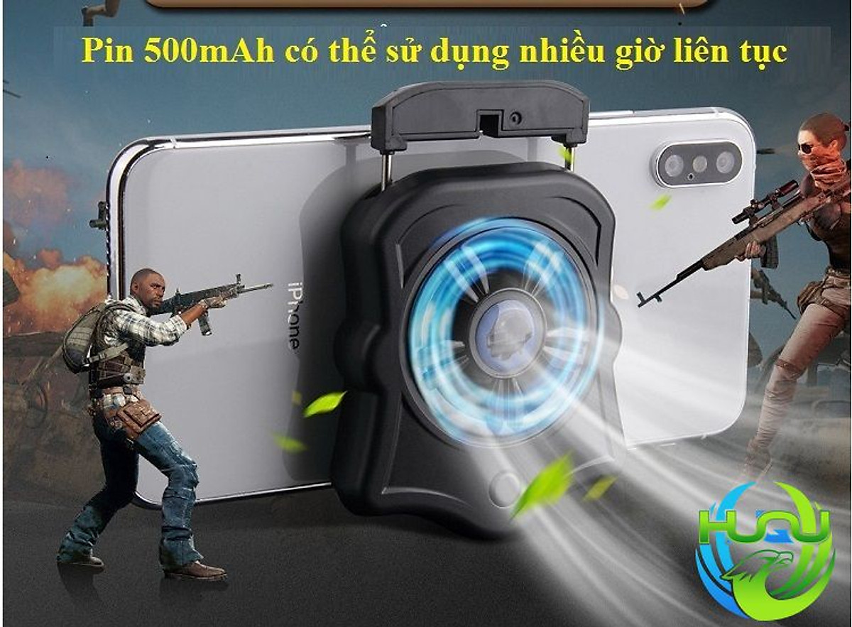Quạt Tản Nhiệt Điện Thoại Huqu HQ.P9- 3 Tốc Độ Gió -Hàng Chính Hãng