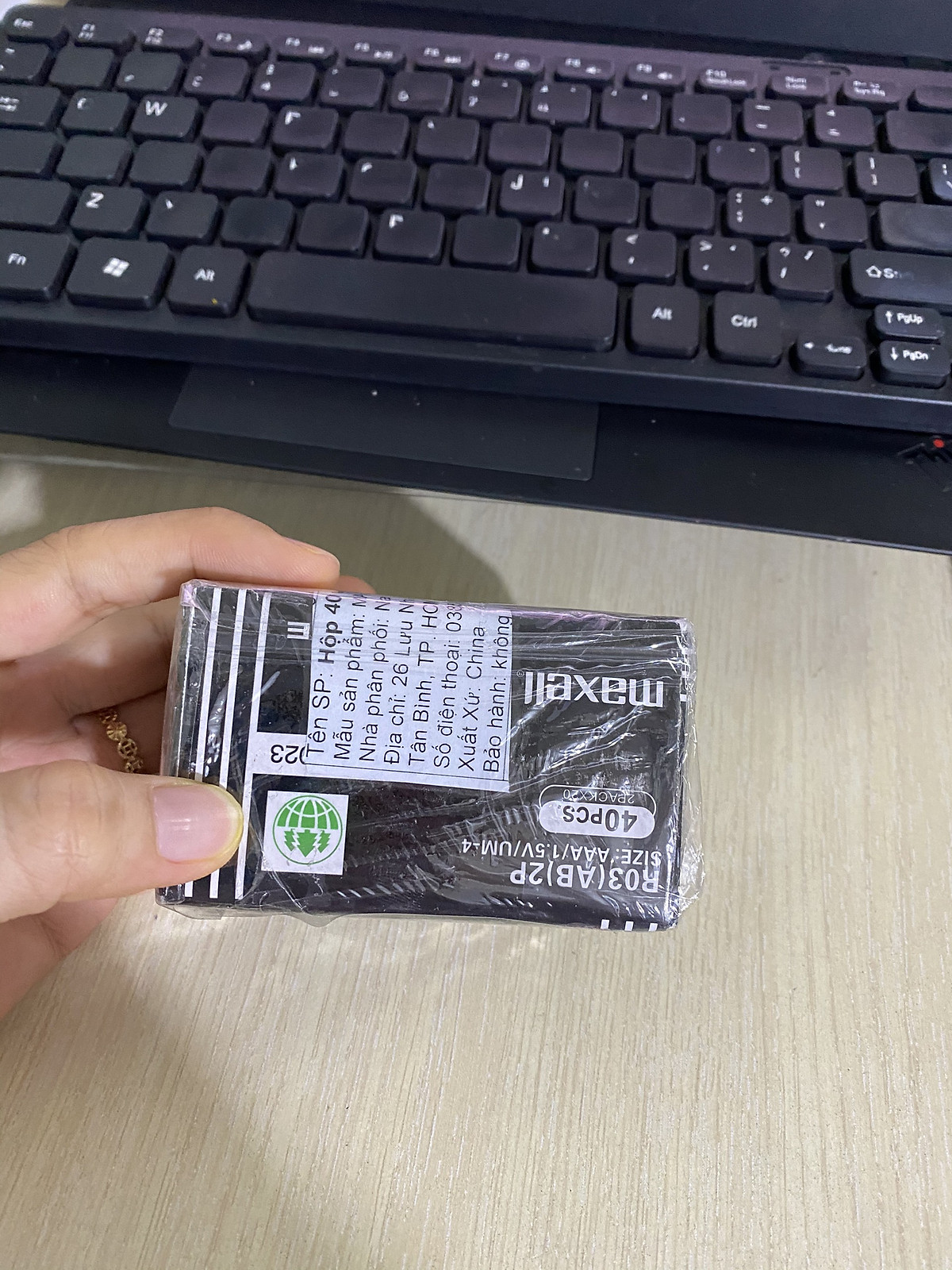 40 VIÊN PIN MAXELL AAA TEM BẠC - HÀNG CHÍNH HÃNG