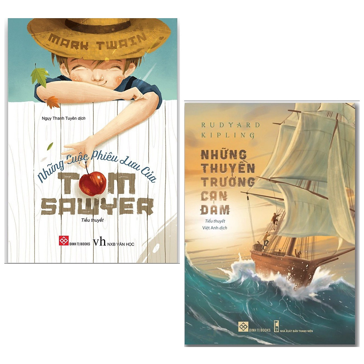 Combo 2 cuốn: Những Thuyền Trưởng Can Đảm + Những Cuộc Phiêu Lưu Của Tom Sawyer