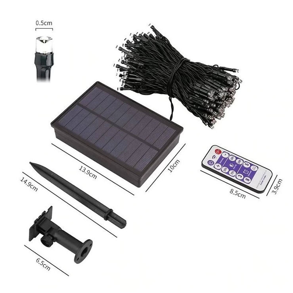 Đèn Fairy Light Năng Lượng Mặt Trời Điều Khiển Remote