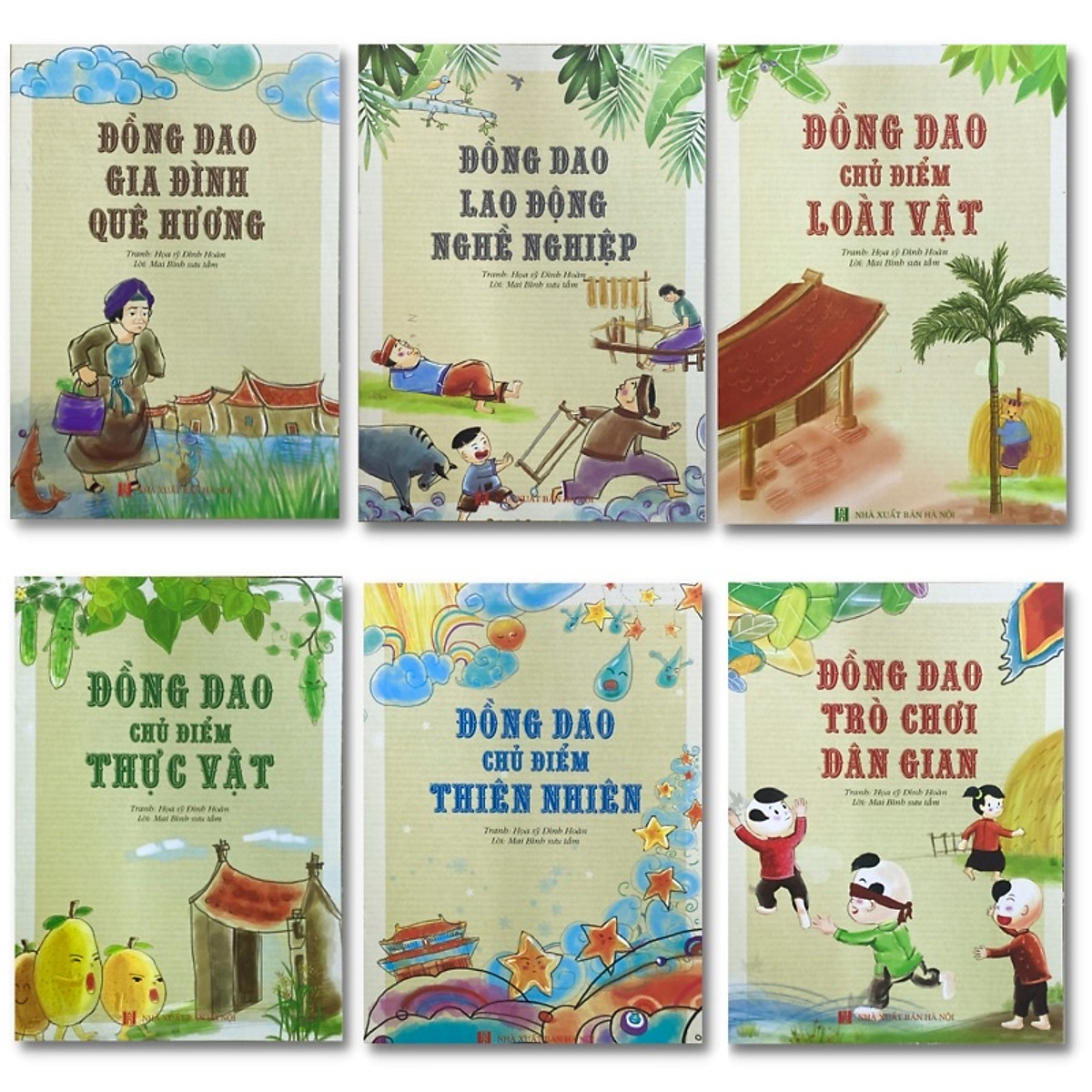 Bộ dao trẻ em 6 cuốn sách cho trẻ em