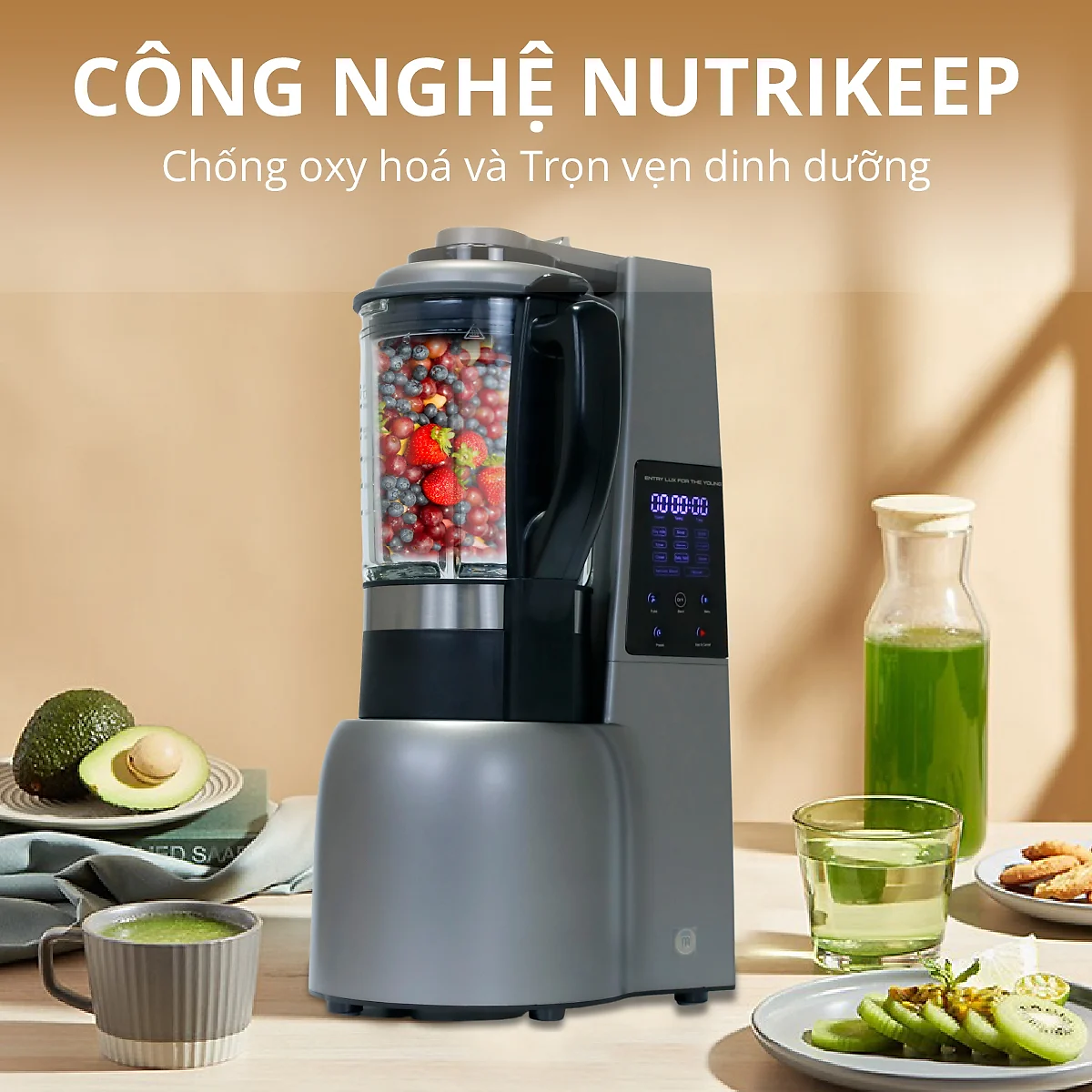 Máy Xay Nấu Chân Không Đa Năng Mishio MK307 - Hàng Chính Hãng