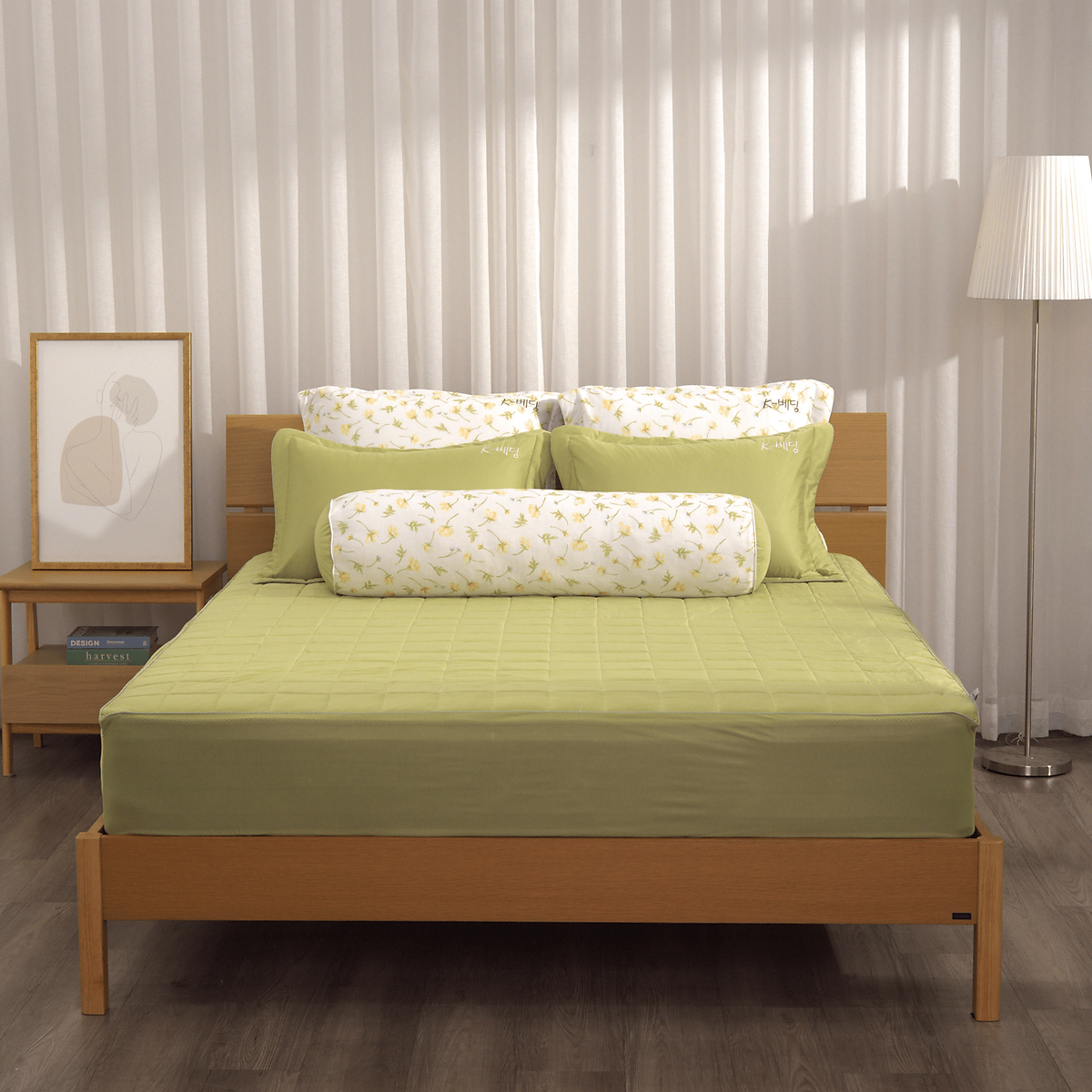 Ga chần bông K-Bedding by Everon chất vải Cool Flex (thun lạnh) mềm mát bộ 4 món, không bao gồm chăn KCSP (401&402)