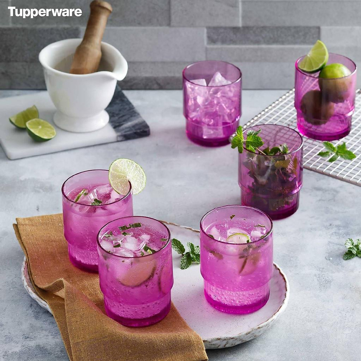 Mua Ly Crystal Tumbler Tupperware, Ly Nhựa Không Vỡ, Nhựa Nguyên Sinh