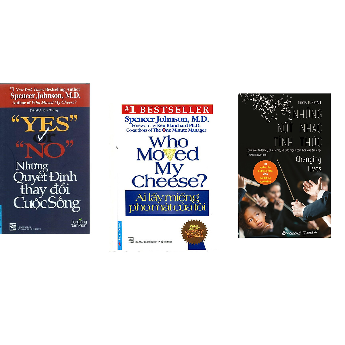 Combo 3 cuốn sách: Yes Or No - Những Quyết Định Thay Đổi Cuộc Sống + Ai Lấy Miếng Pho Mát Của Tôi + Những Nốt Nhạc Tỉnh Thức