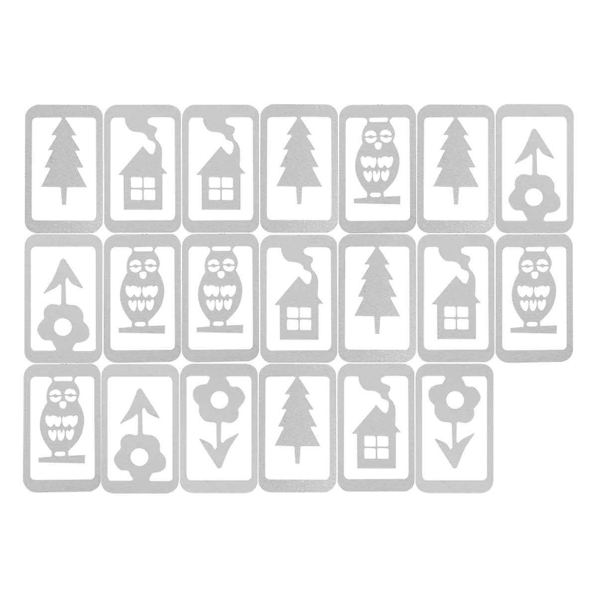 Bộ Đánh Dấu Sách Book Line Markers Forest Elements Bookmark