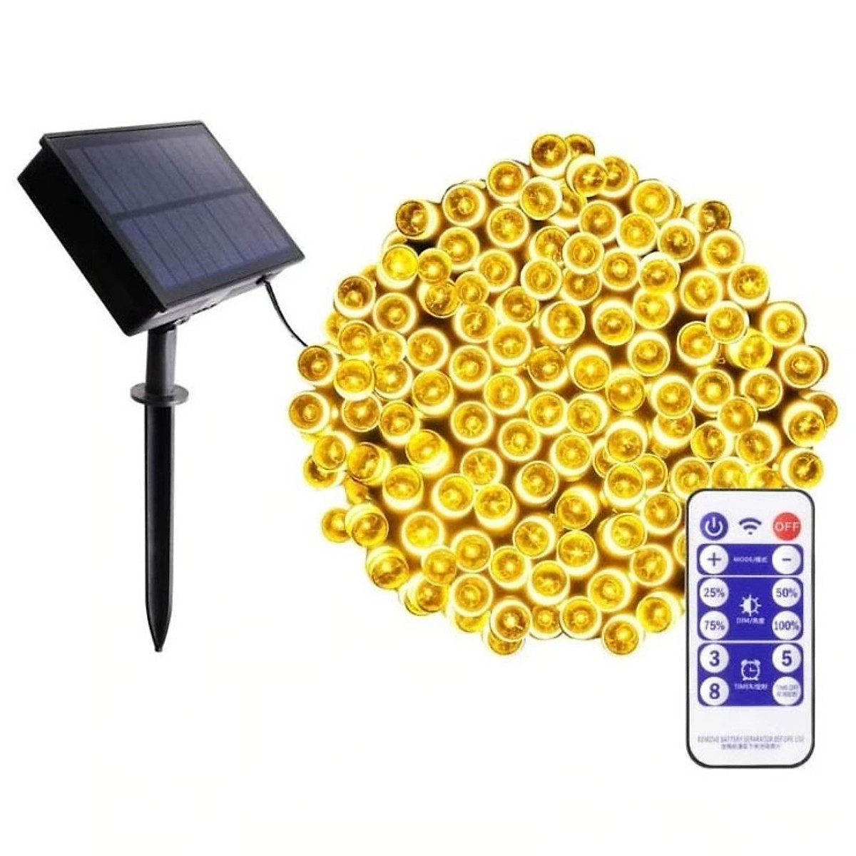 Đèn Fairy Light Năng Lượng Mặt Trời Điều Khiển Remote