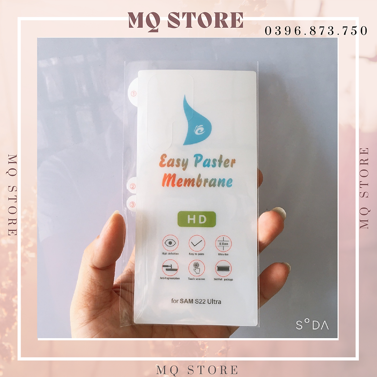 Dán mặt sau Galaxy S22 Ultra - PPF nhám mờ