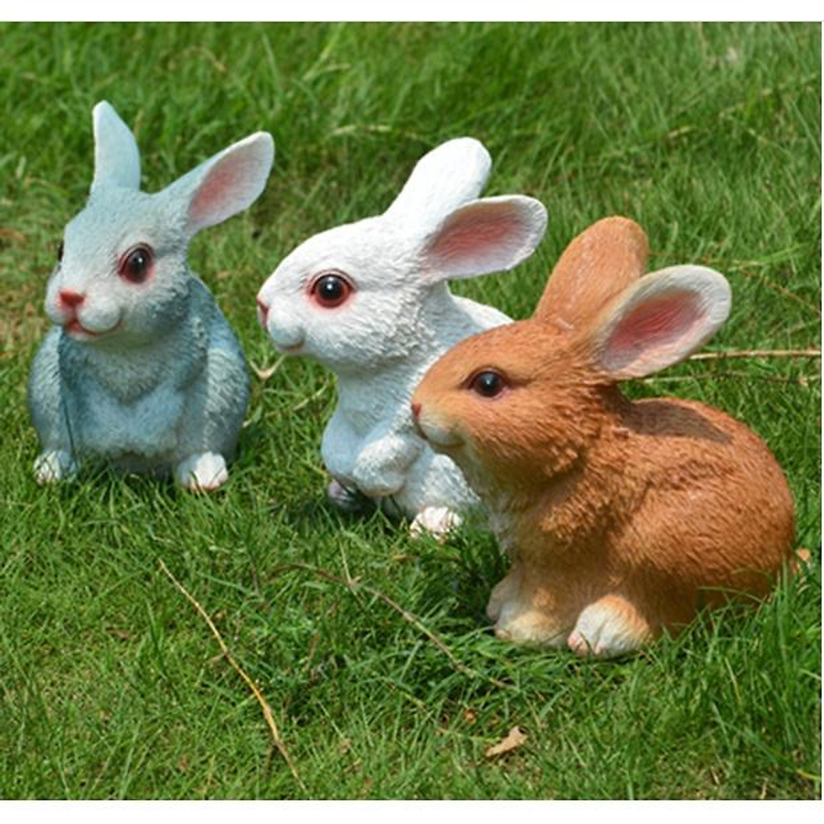 Mô hình con thỏ trang trí sân vườn, tiểu cảnh - Các loại tranh khác