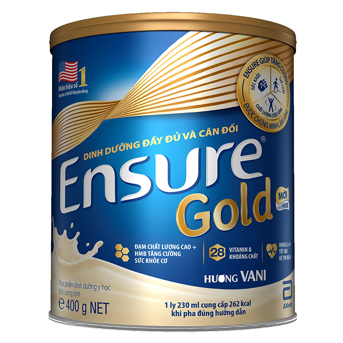 Sữa Bột Abbott Ensure Gold Vani 400g