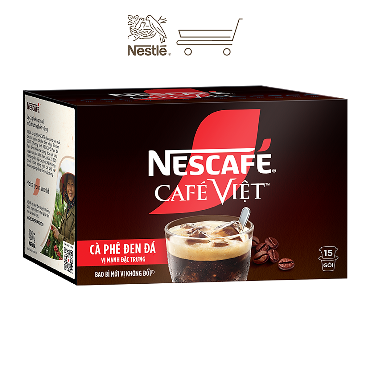 Combo 2 Hộp Cà phê đen hòa tan NESCAFE CAFÉ VIỆT (Hộp 15 gói x 16g)