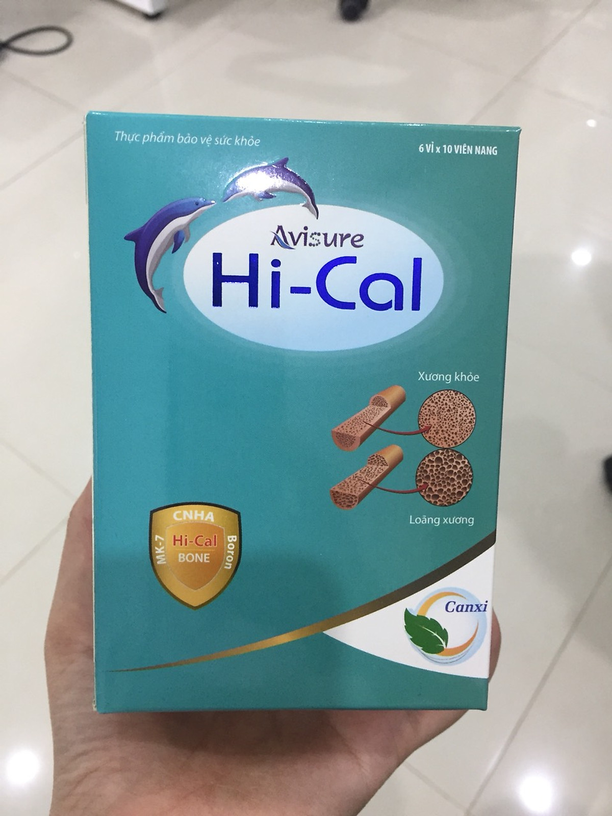 Combo canxi Avisure Hical hộp 60 viên + vitamin tổng hợp Avisure mama hộp 60 viên
