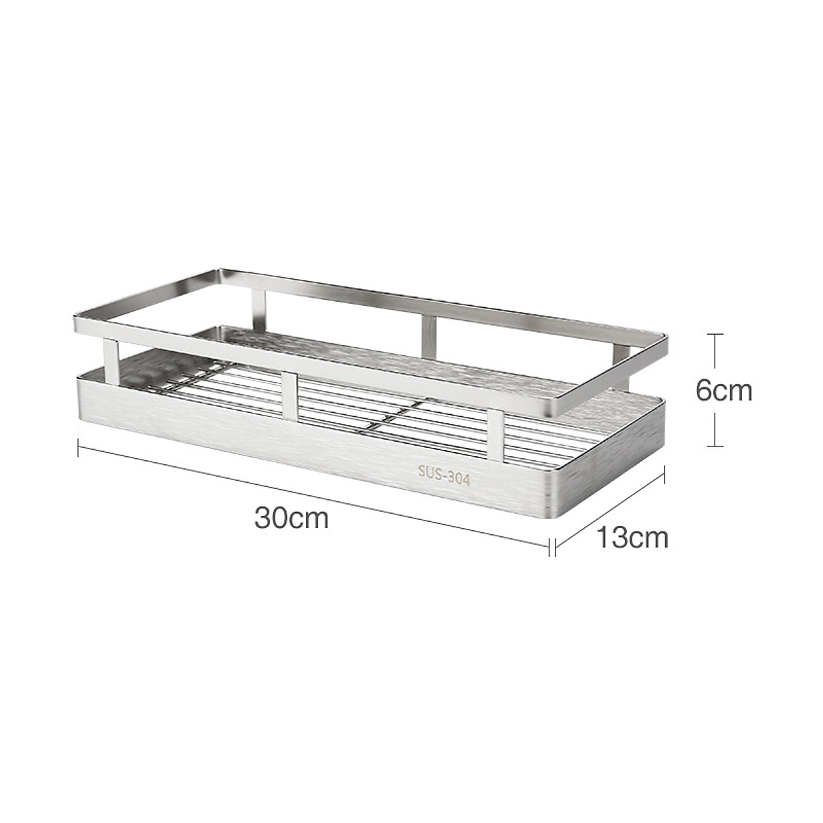 Kệ đựng gia vị inox 304 dán tường Hobby home decor KGV size tùy chọn