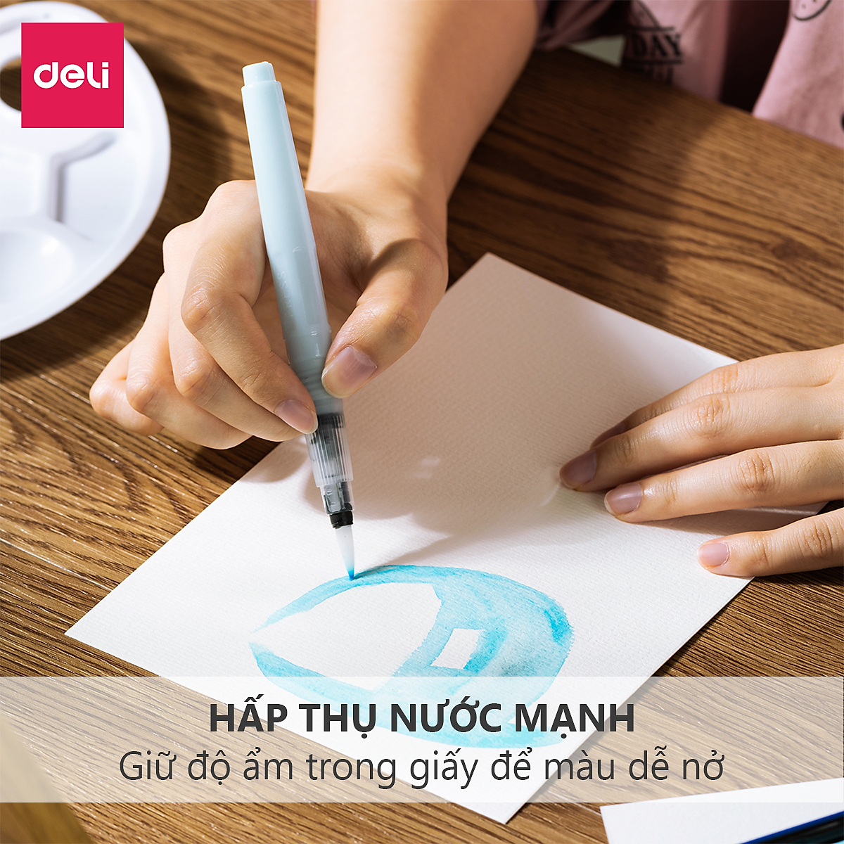 Giấy Vẽ Màu Nước Tệp 16 Tờ 300Gsm A3 / A4 / A5 / A6 Chuyên Dụng Hạng Hoạ Sĩ Watercolor Paper Cao Cấp Finenolo Deli - Dùng Cho Màu Nước Gouache Acrylic Nhiều Cọ - EC270